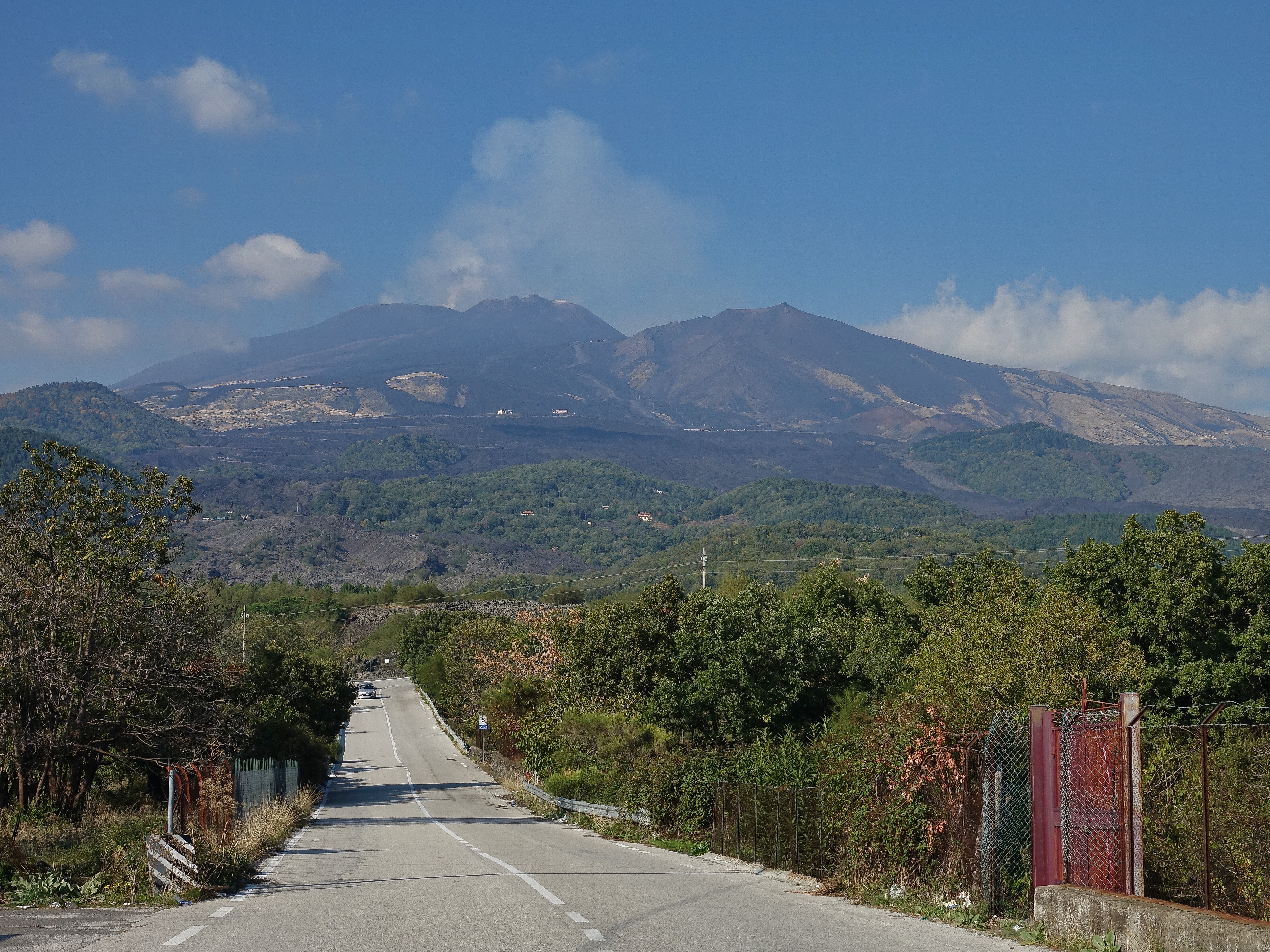 Mt Etna, spewing away from one of its cones Mt Etna, spewing away from one of its cones