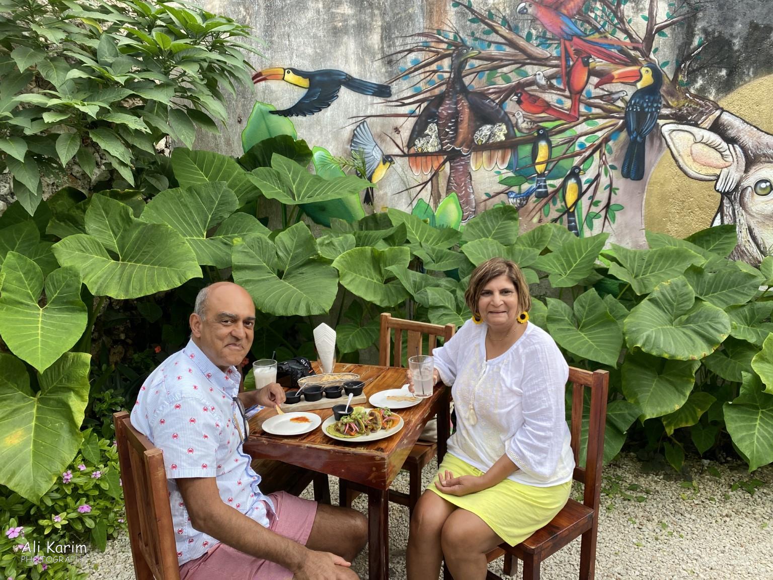 Great restaurants with outdoor and indoor seating Valladolid, Yucatan, Mexico Feb 2021, Great restaurants with outdoor and indoor seating
