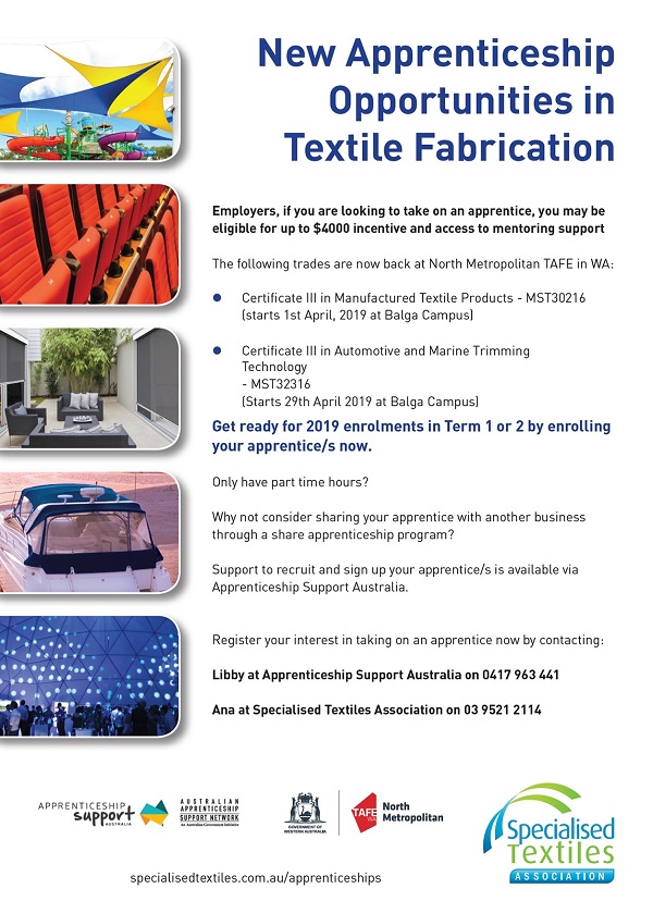 Textile Fabrication Apprentices