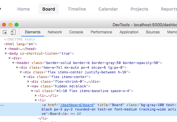 `active` Class