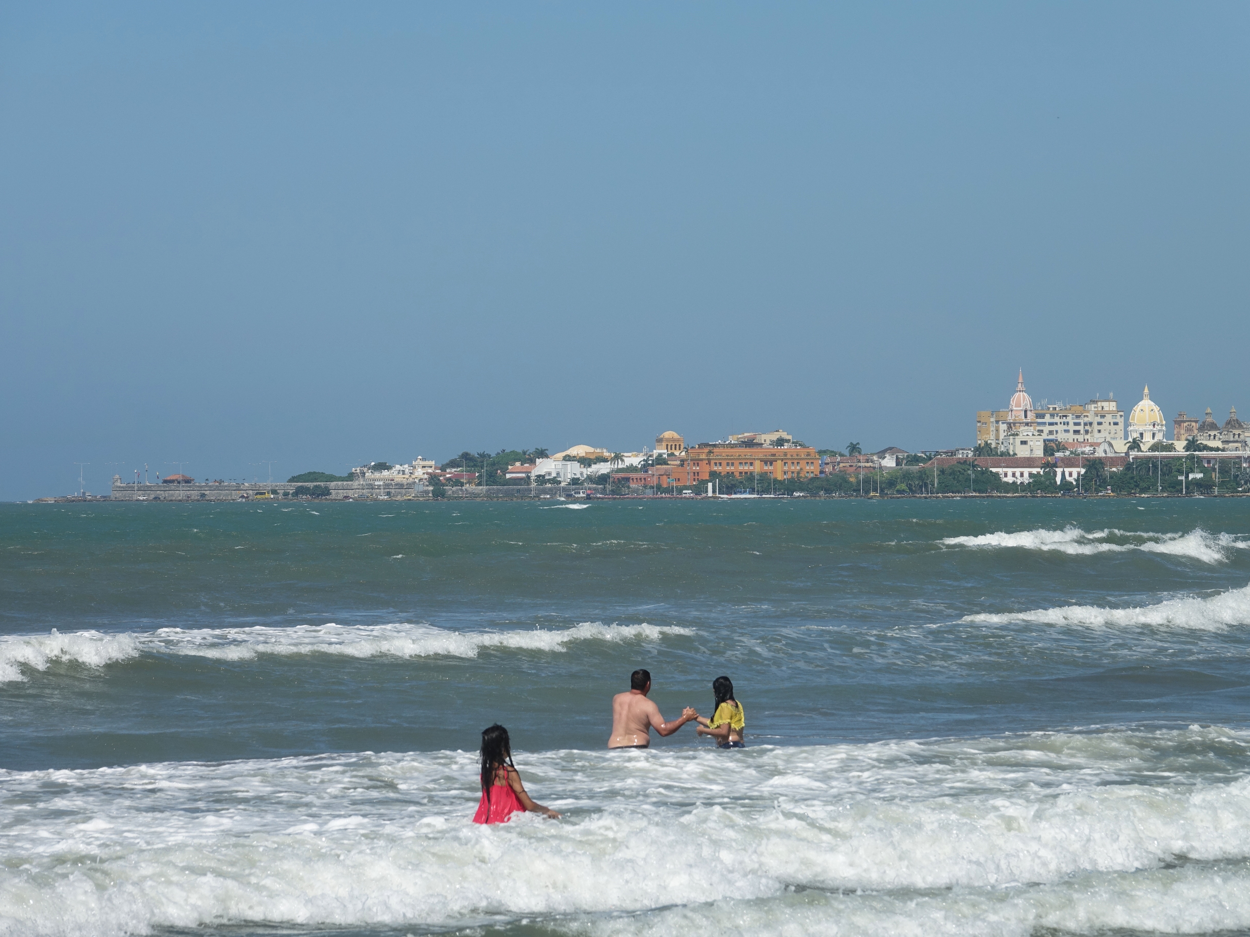 View of the Walled City from BocaGrande beach