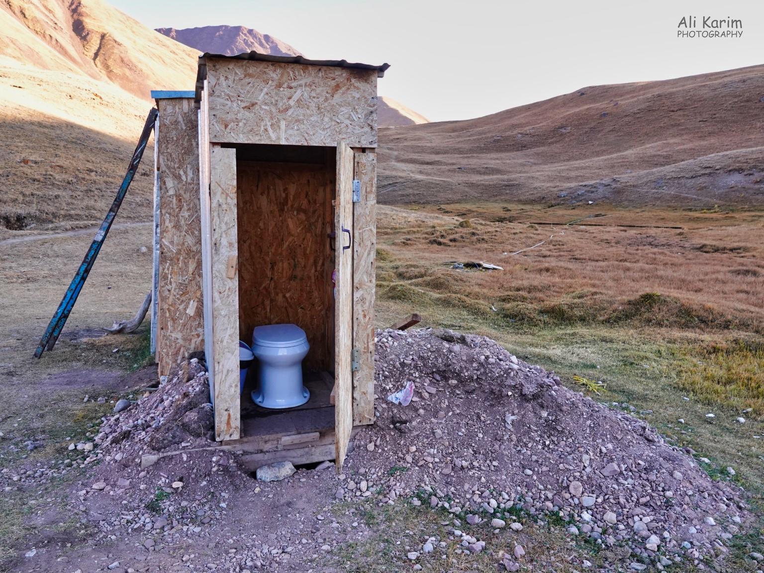 Silk Road 16: More Osh, Kyrgyzstan ”Western” toilet, which was just a hole in the ground with a raised seat