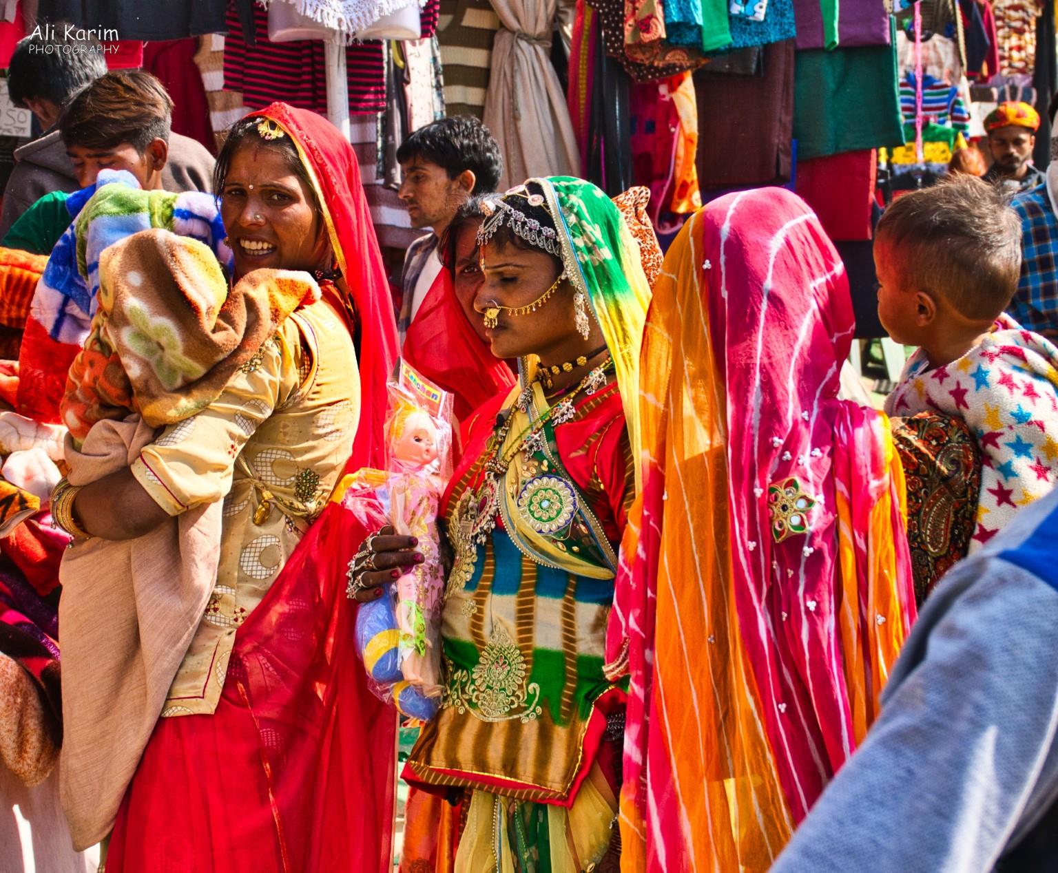 Traditionally adorned recently married woman; very colorful Pushkar, Rajasthan Traditionally adorned recently married woman; very colorful