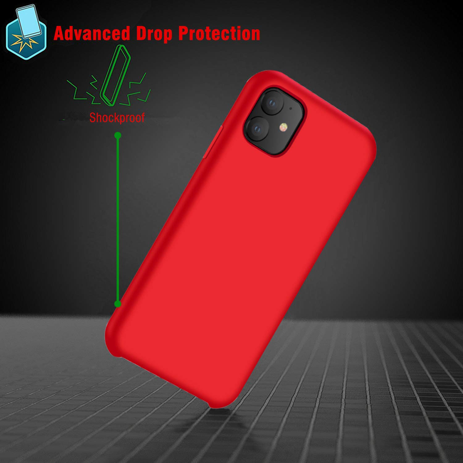 New Soft Liquid Silicone Shockproof Matte Back Case Phone Cover For