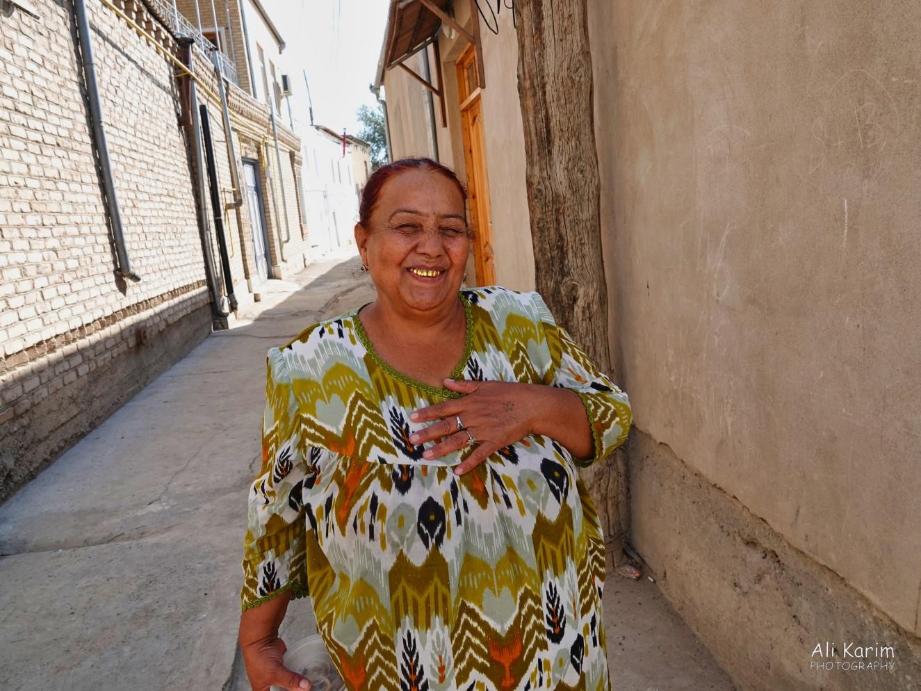 Another friendly local; love those shiny teeth. She was so amazed & happy that I wanted to take a picture of her Bukhara, Oct 2019, Another friendly local; love those shiny teeth. She was so amazed & happy that I wanted to take a picture of her