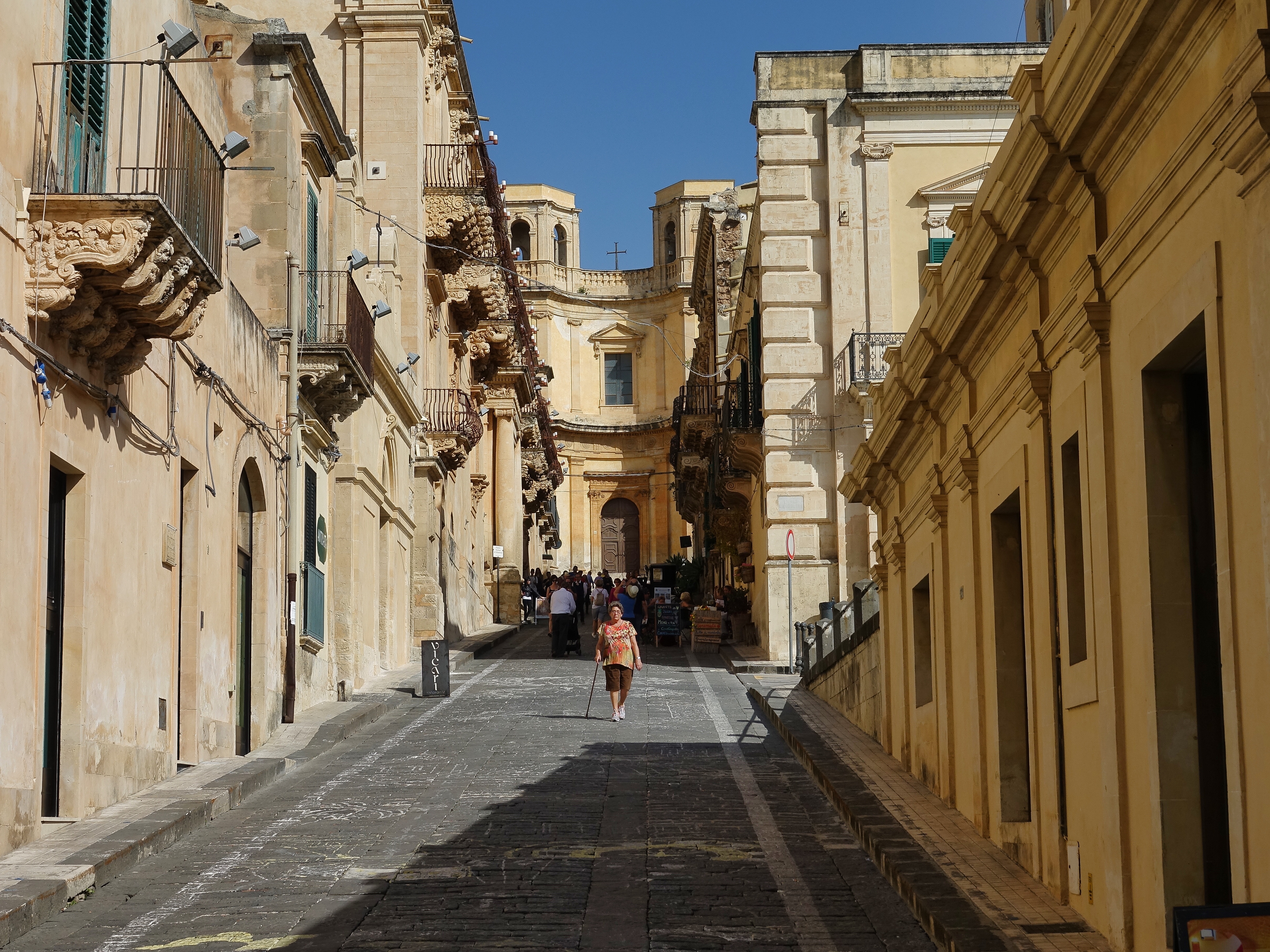 Street scene in Noto Street scene in Noto