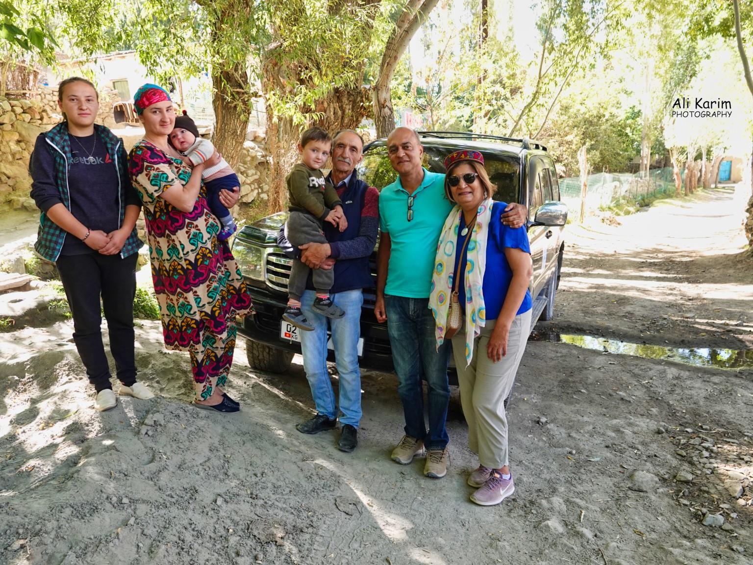 With Kurbanali, his older grandson Alidod, Sabzali and his mother, and Kurbanali’s daughter (R-L) Onto Khorog, Tajikistan, With Kurbanali, his older grandson Alidod, Sabzali and his mother, and Kurbanali’s daughter (R-L)
