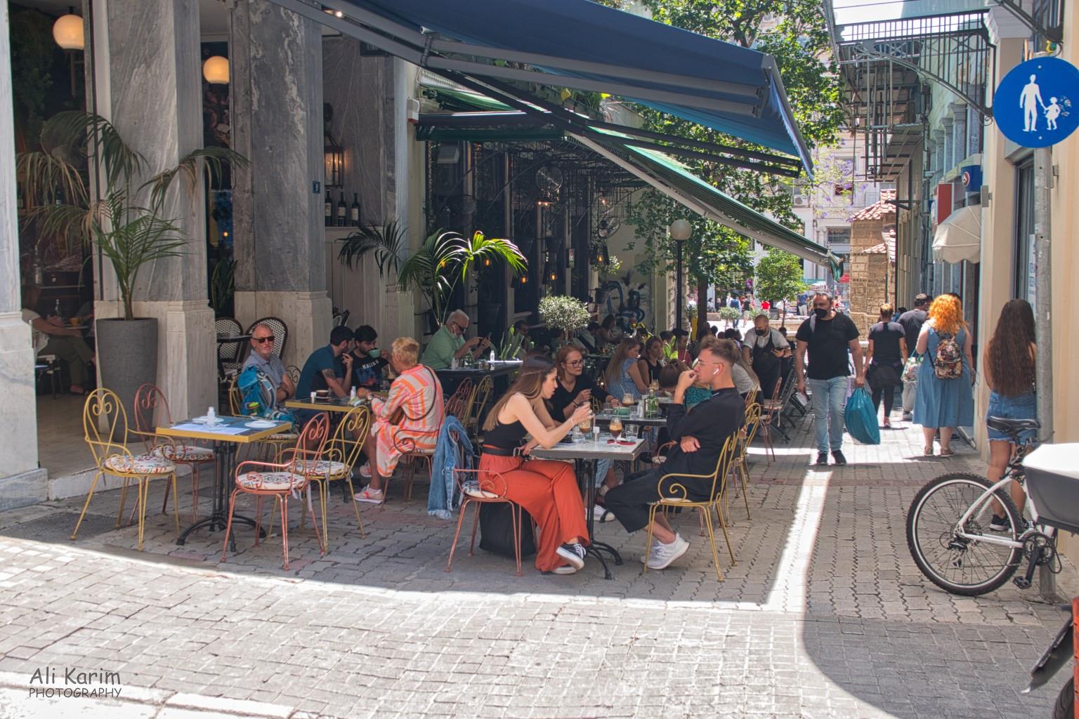 And plenty of nice outdoor café’s everywhere More Athens, Greece, May 2021, And plenty of nice outdoor café’s everywhere