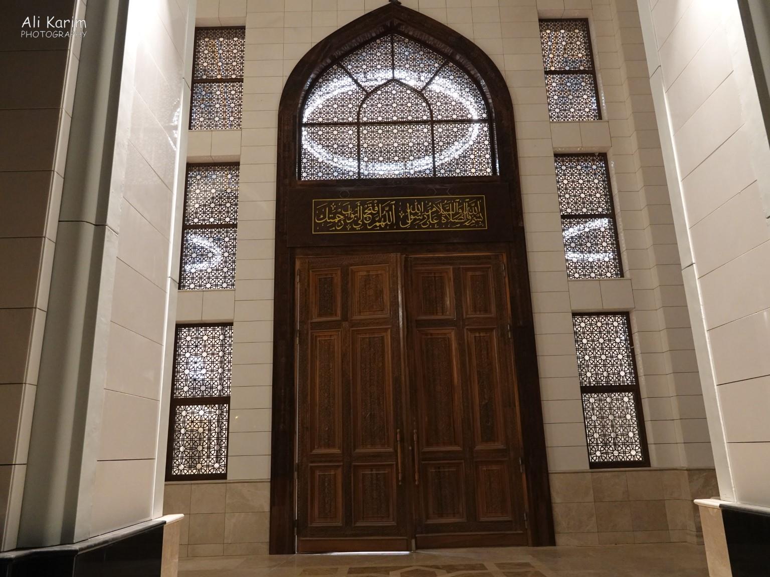 One of multiple entrances to this new mosque, with gleaming marble everywhere Dushanbe, Tajikistan One of multiple entrances to this new mosque, with gleaming marble everywhere