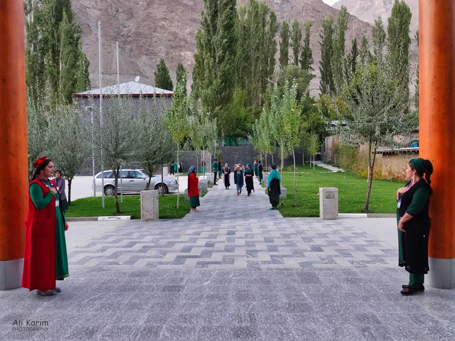 Entrance of the Ismaili Center building for evening prayers More Khorog, Tajikistan Entrance of the Ismaili Center building for evening prayers