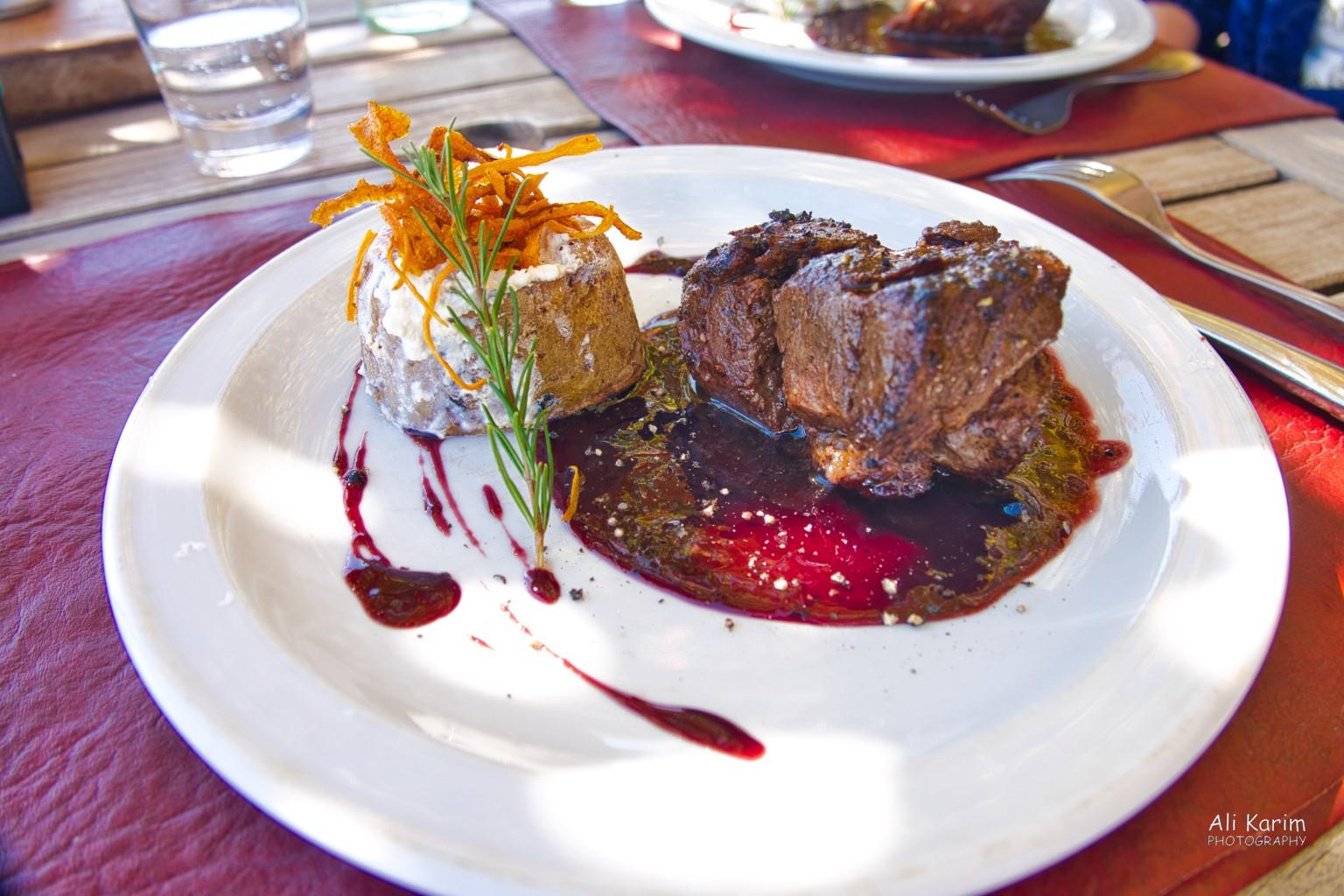 Thick steaks cooked to perfection; people are proud of their food here; amazing presentation Mendoza, Argentina Thick steaks cooked to perfection; people are proud of their food here; amazing presentation