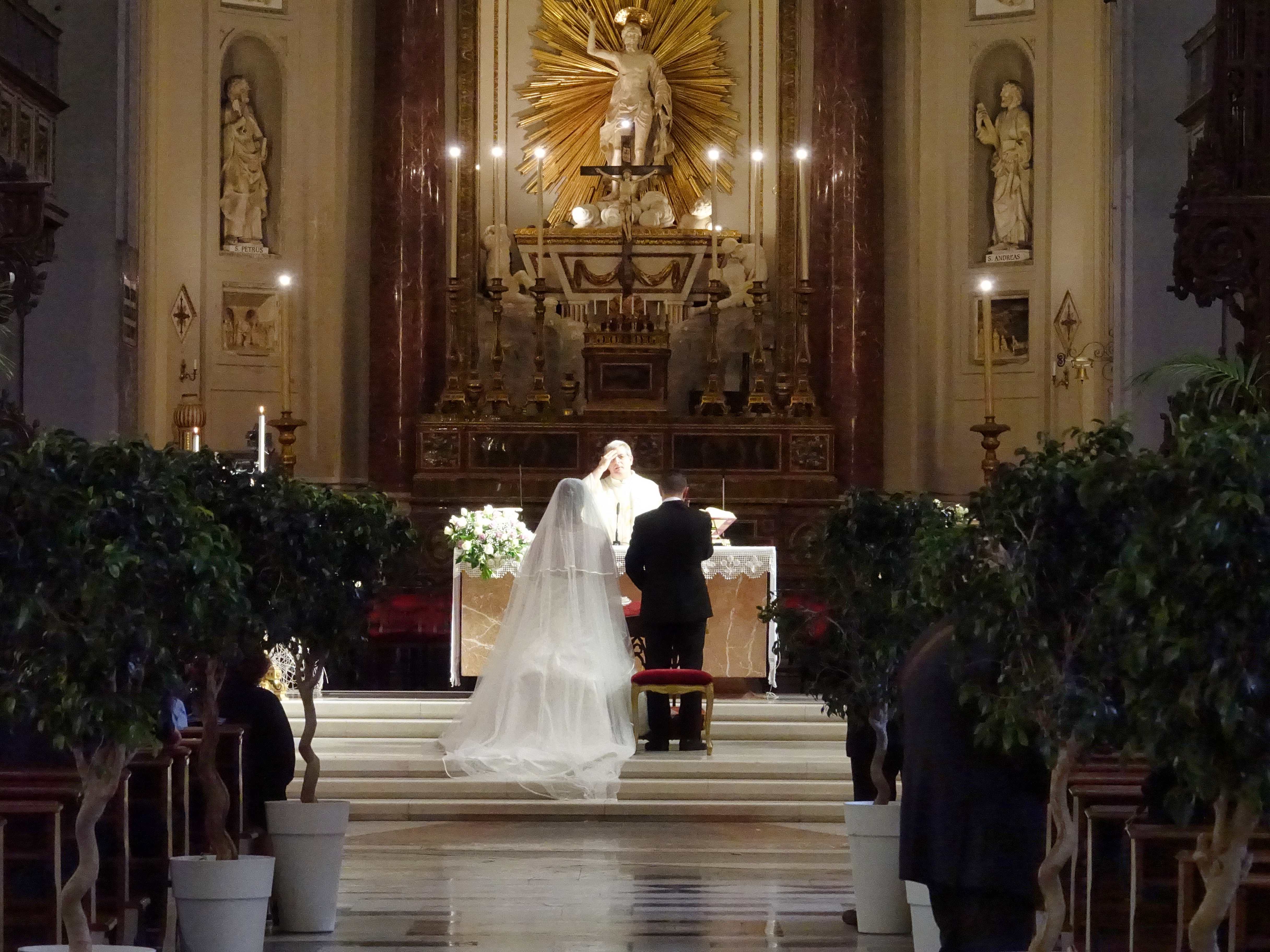 We came across a beautiful wedding ceremony inside the Cathedral