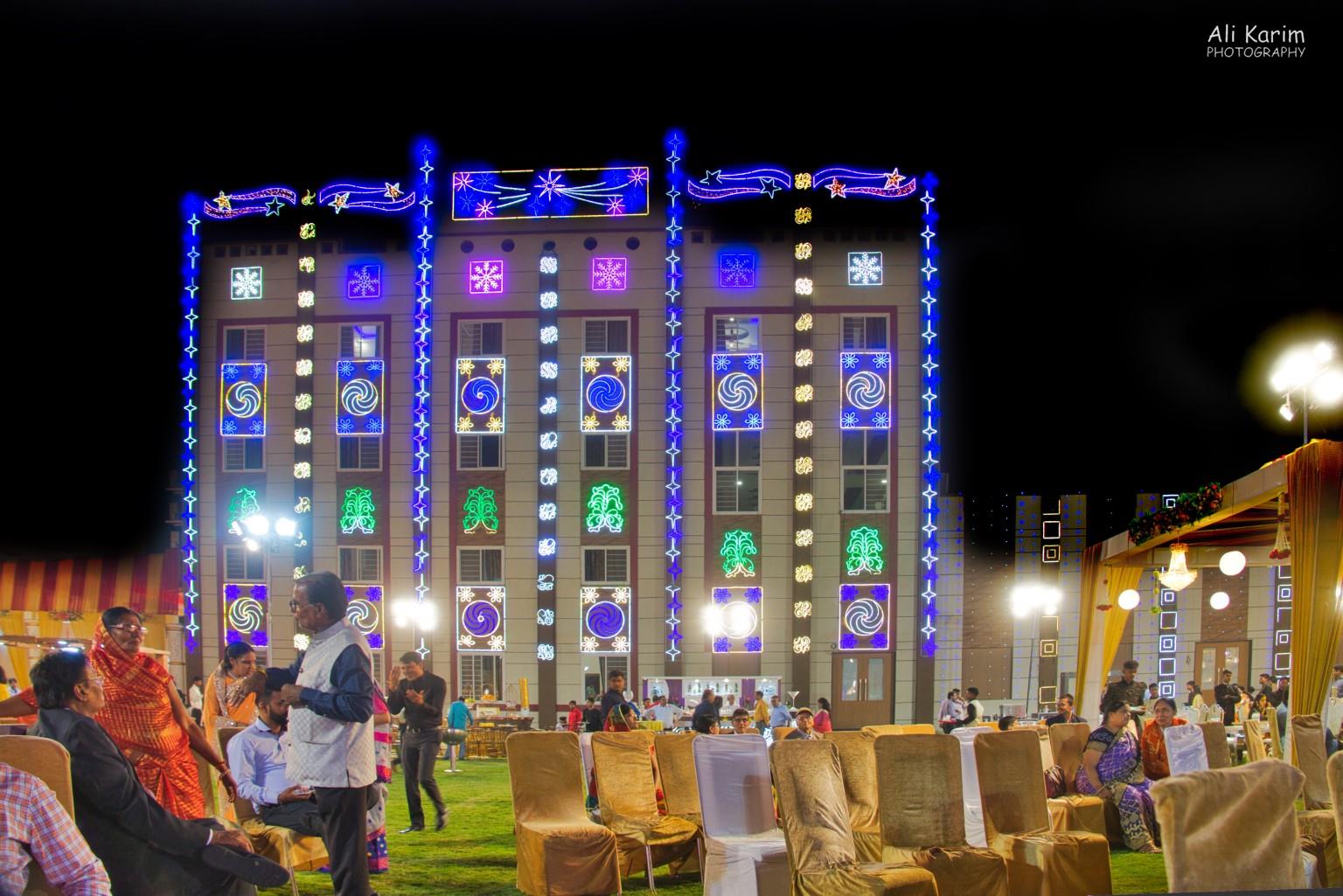 Bikaner, Rajasthan Hotel all lit up