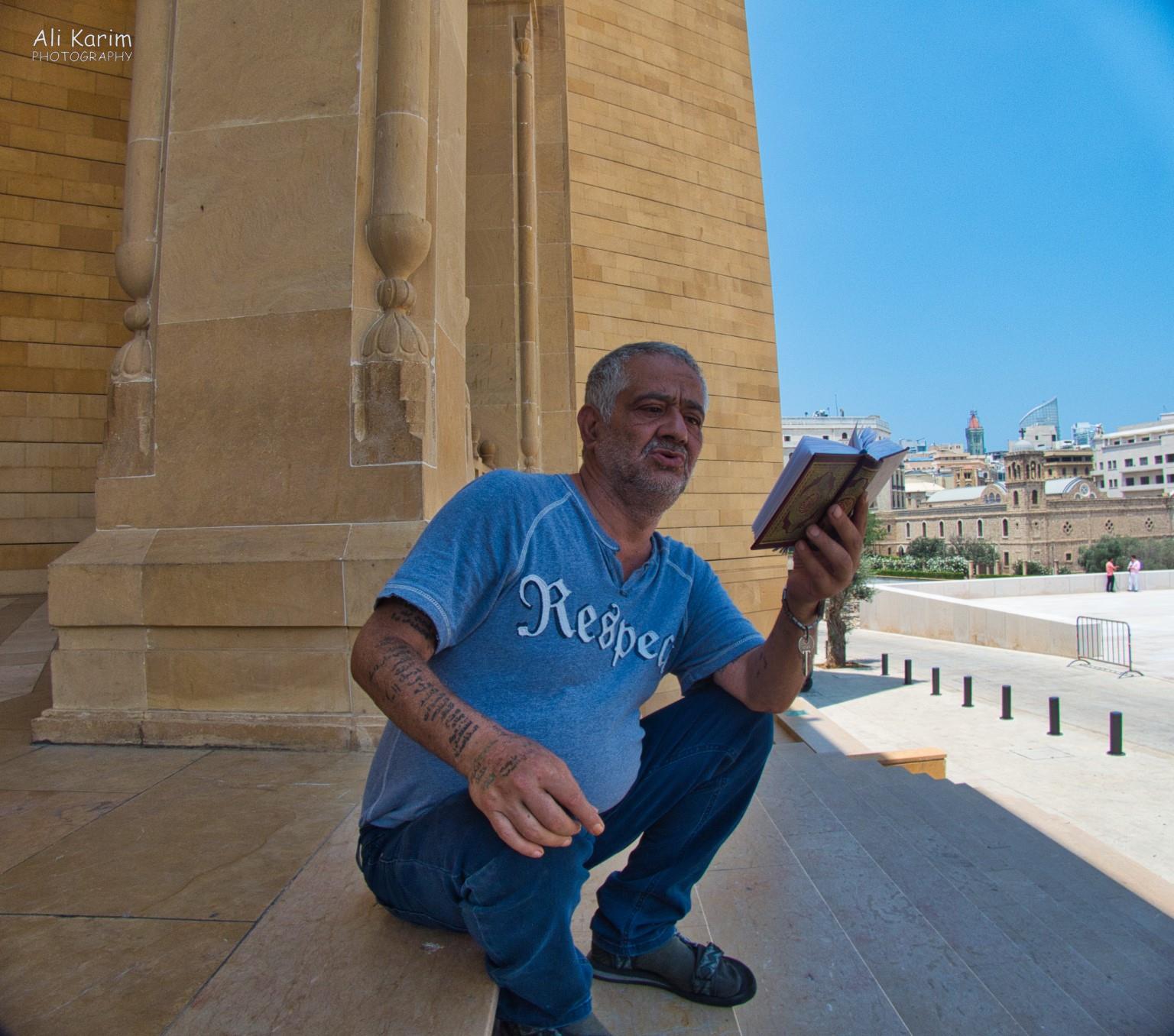 This gentleman befriended us outside the mosque Beirut This gentleman befriended us outside the mosque