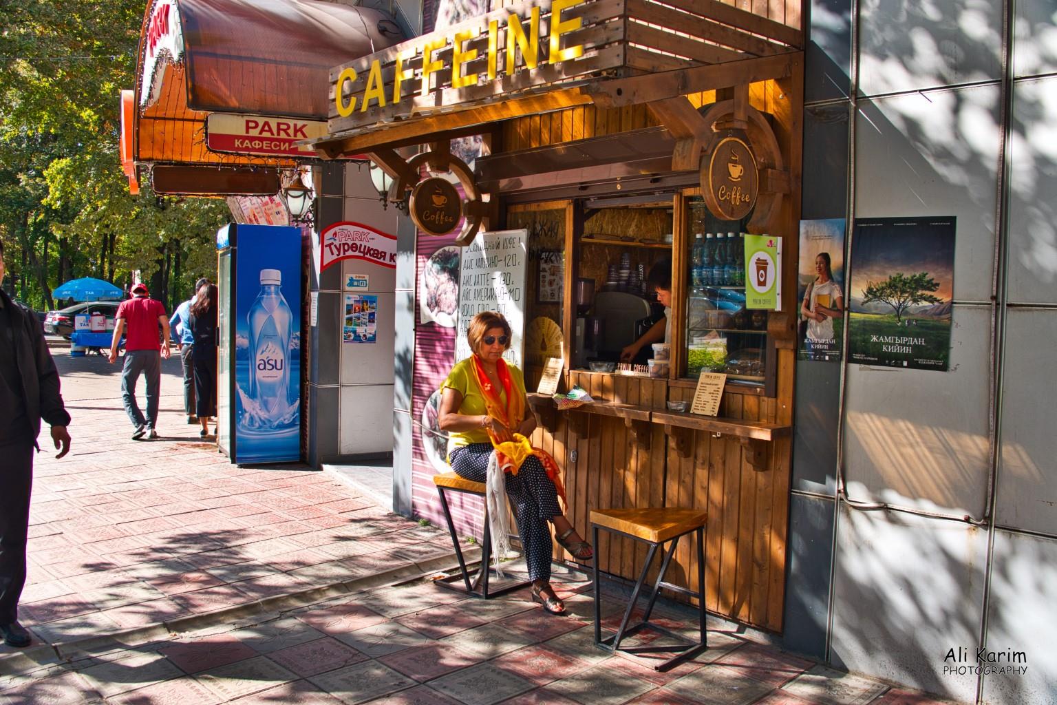 Tiny Roadside coffee shop on the wide tree-lined boulevards Silk Road 14 Bishkek Tiny Roadside coffee shop on the wide tree-lined boulevards