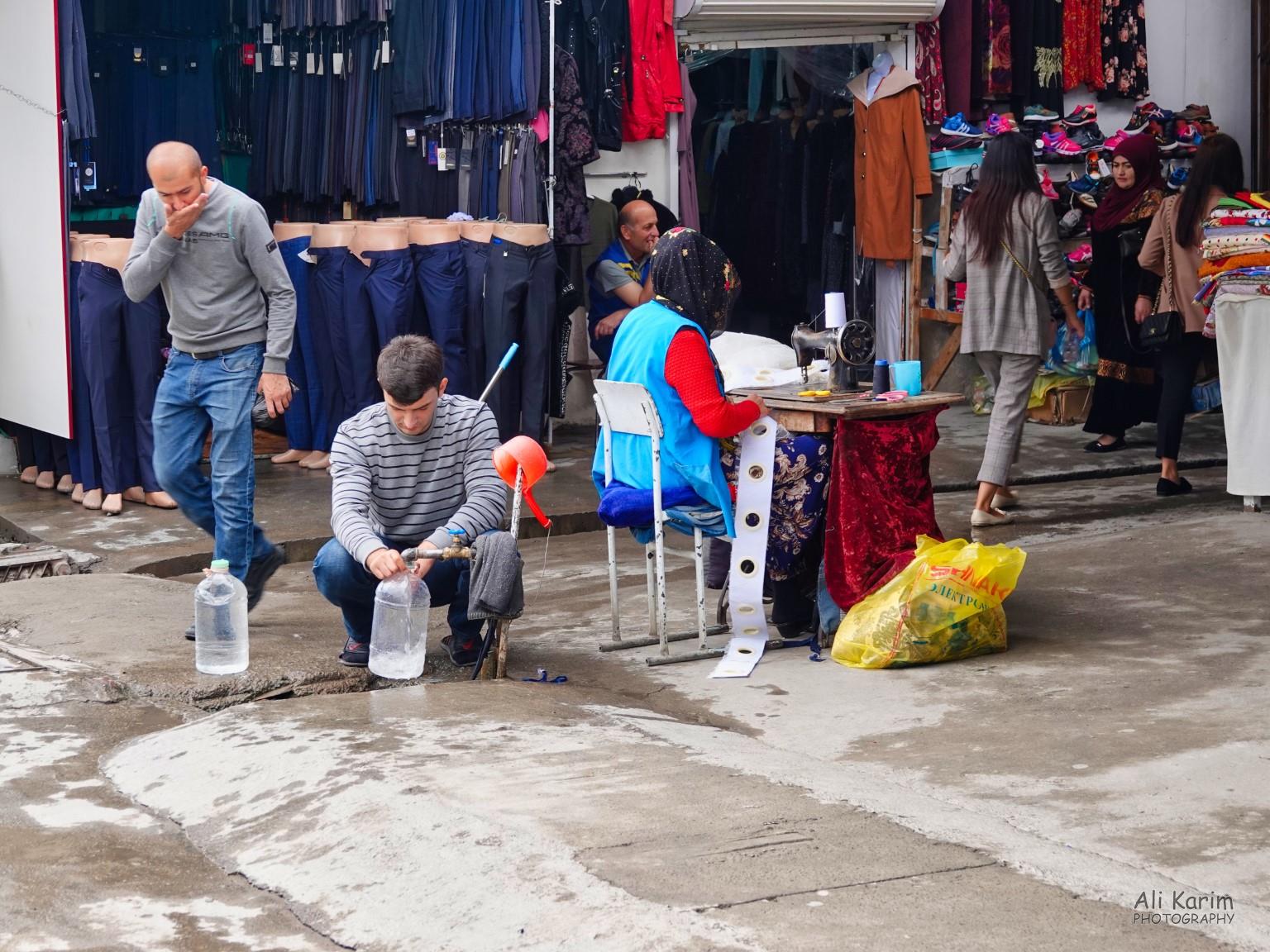 Watering hole in the market More Dushanbe, Tajikistan Watering hole in the market