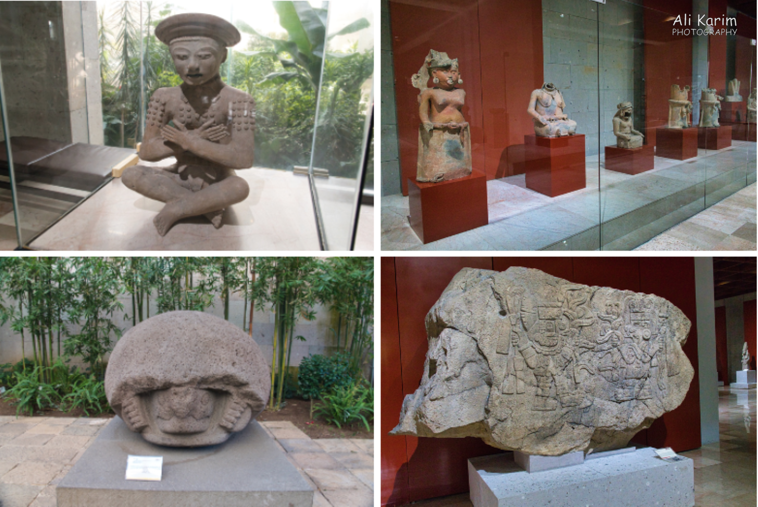 Veracruz, Mexico, December 2020, Various artifacts in the Museum
