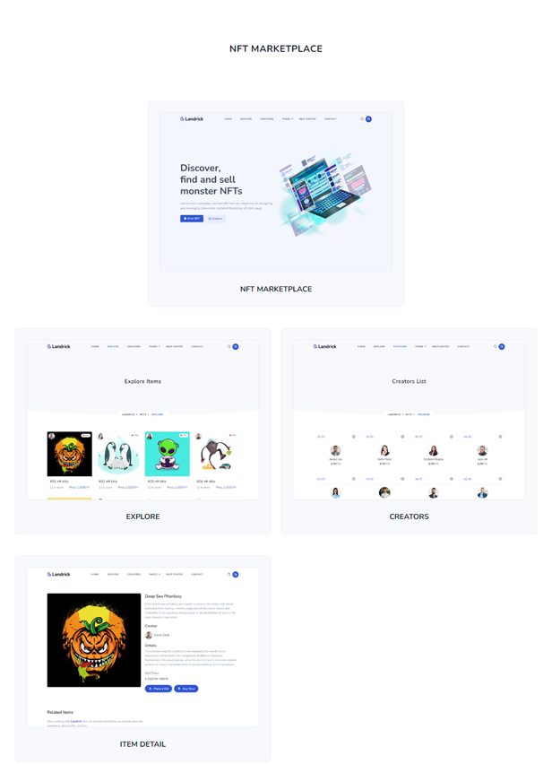 Landrick - Saas & Software Multipurpose Landing Page & Admin Dashboard Template - 6