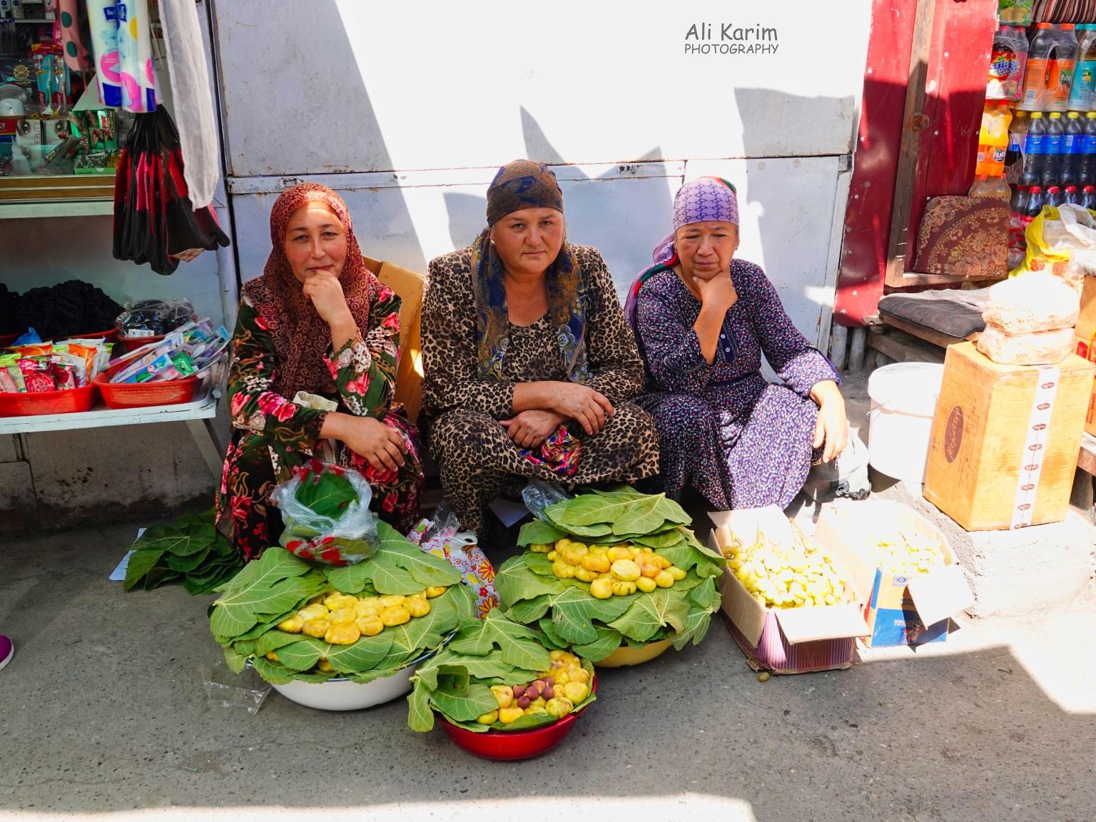 These ladies were selling figs inside a yellow covering; delicious Silk Road 16: More Osh, Kyrgyzstan These ladies were selling figs inside a yellow covering; delicious