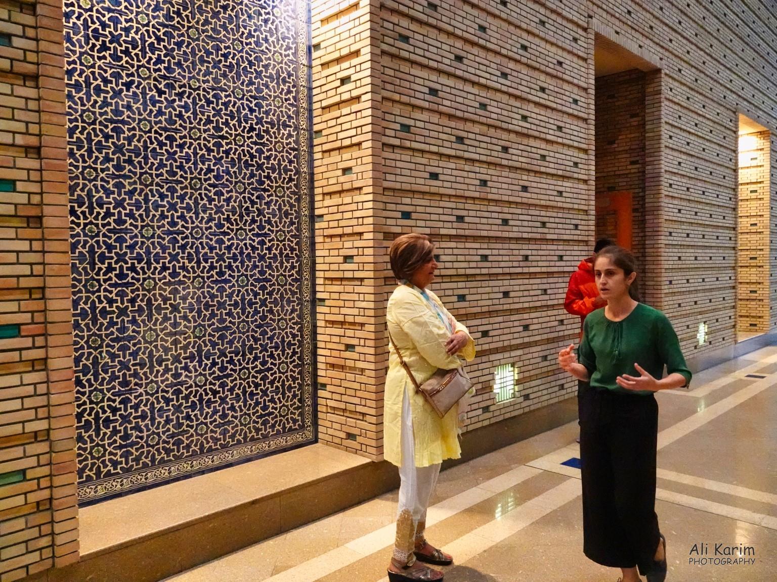 Shonaz, our tour guide, showing us around and explaining the Center’s design Dushanbe, Tajikistan Shonaz, our tour guide, showing us around and explaining the Center’s design
