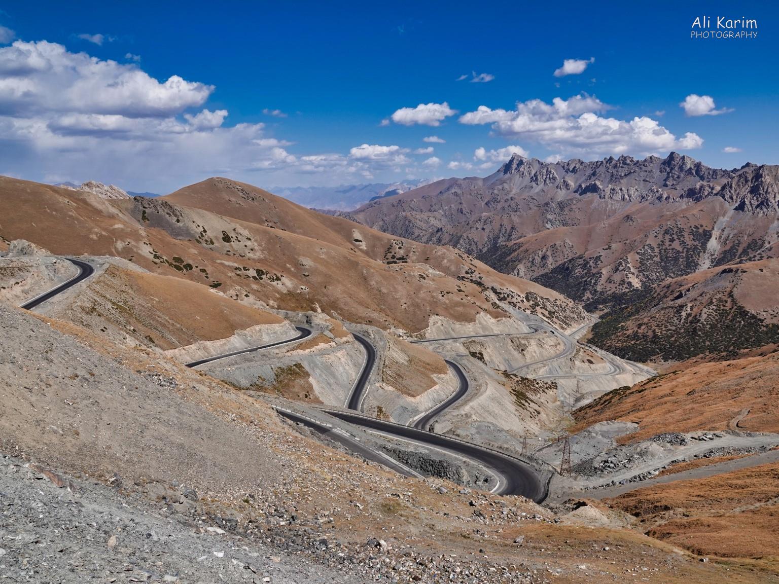 Silk Road 16: More Osh, Kyrgyzstan Good roads snaking up the mountains, still climbing