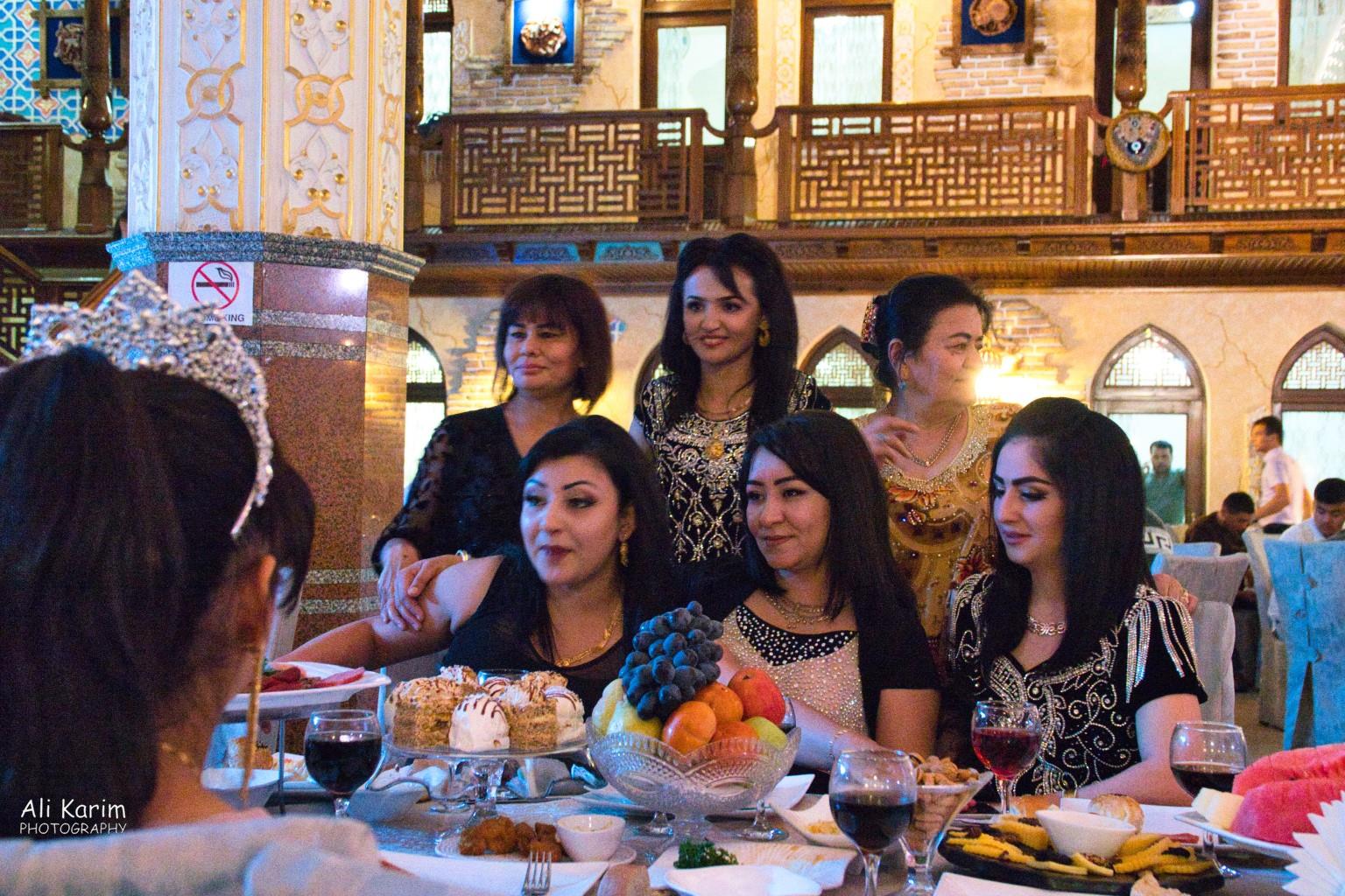 Fashionable ladies enjoying the evening Samarkand, Uzbekistan Fashionable ladies enjoying the evening