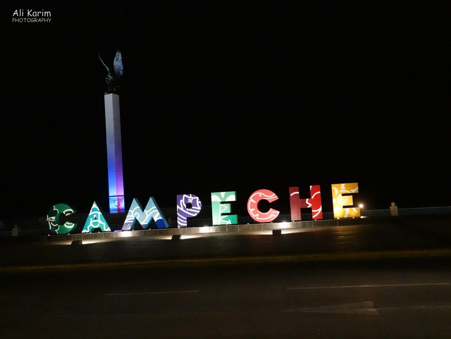 Night scene Mérida & Campeche, Yucatan Peninsula, Mexico, Feb 2021, Night scene