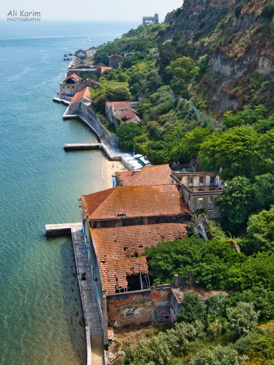 View of the wharf we had just walked, from the Miradouro Boca do Vento View of the wharf we had just walked, from the Miradouro Boca do Vento