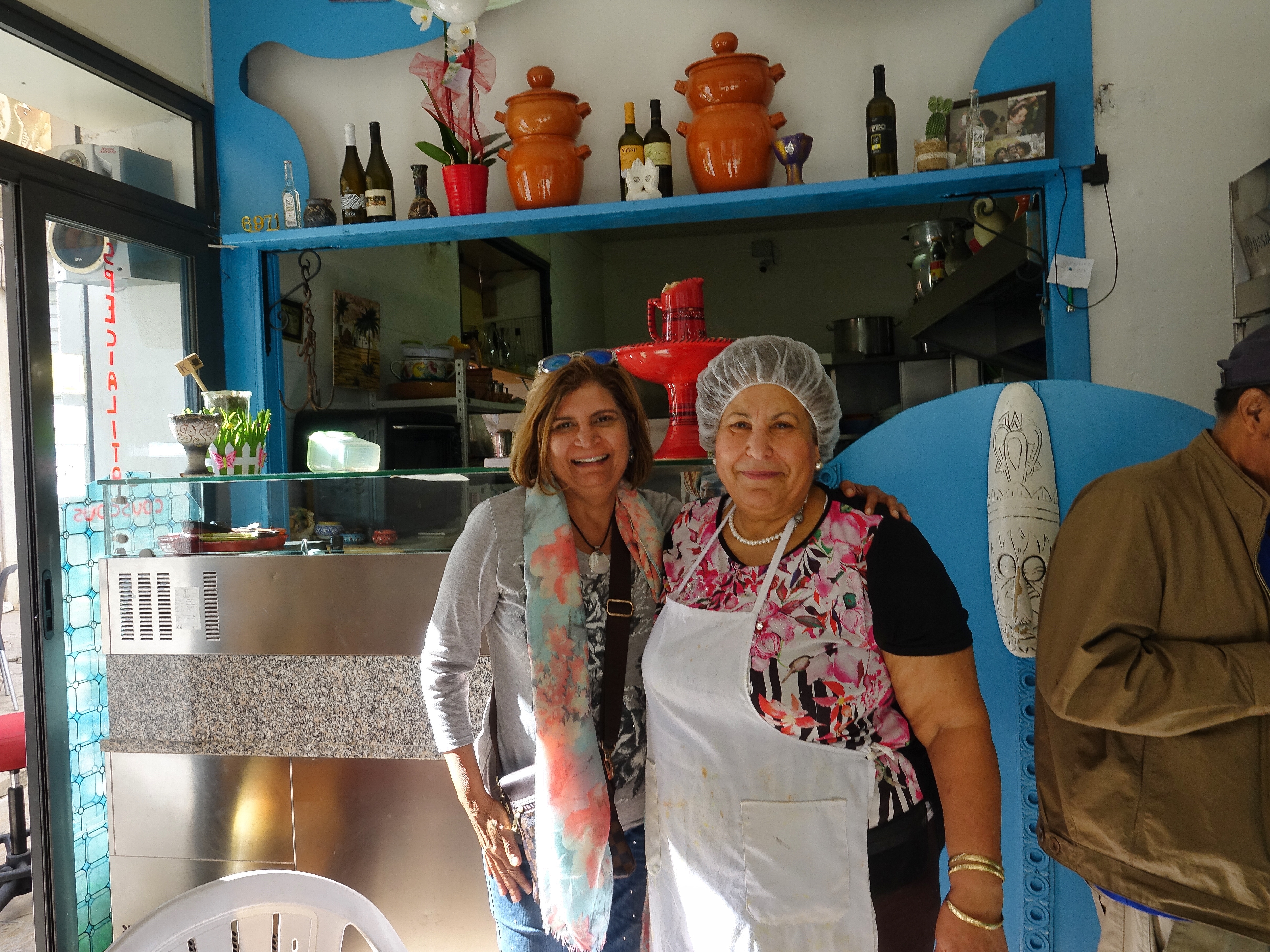 With the mama Chef of Eyem Zemen Tunisian restaurant