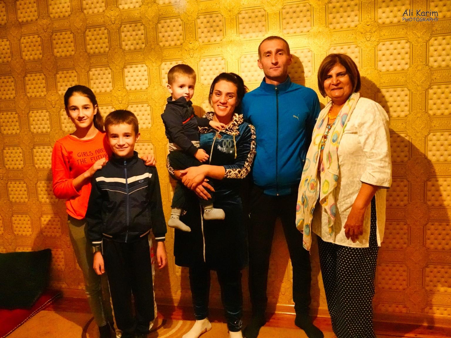 From right to left; Dilshad, Farid (husband), Maisara, Anise (son), Denise (son) and Farid’s niece More Khorog, Tajikistan From right to left; Dilshad, Farid (husband), Maisara, Anise (son), Denise (son) and Farid’s niece