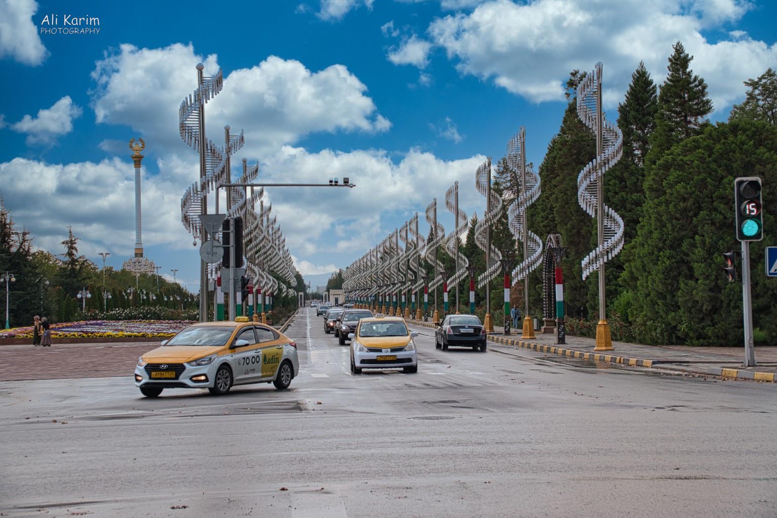 Interesting street lighting and décor More Dushanbe, Tajikistan Interesting street lighting and décor