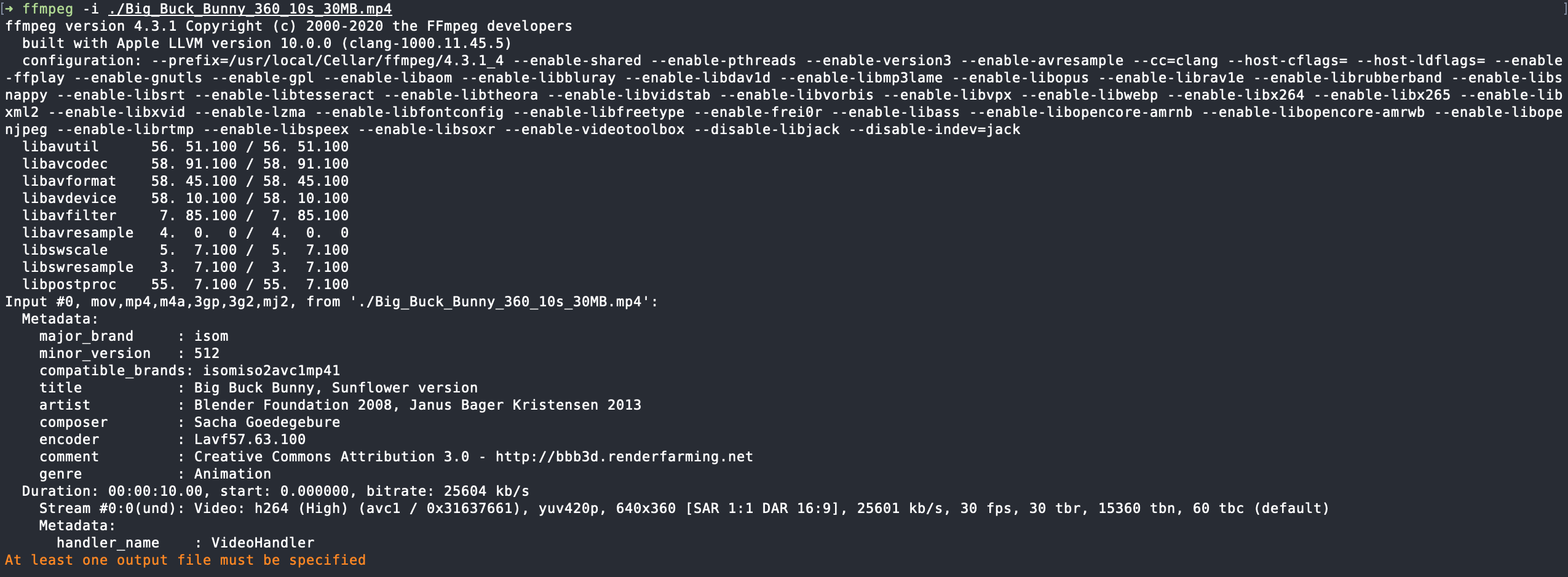 ffmpeg copy protion of file
