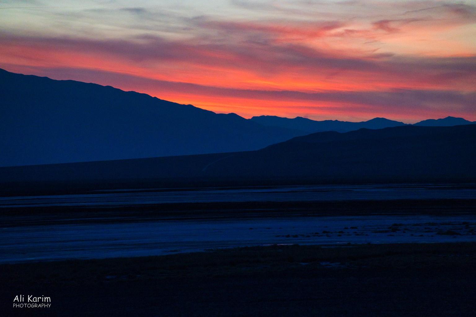 Death Valley National Park, June 2020, Beautiful Sunset in Death Valley