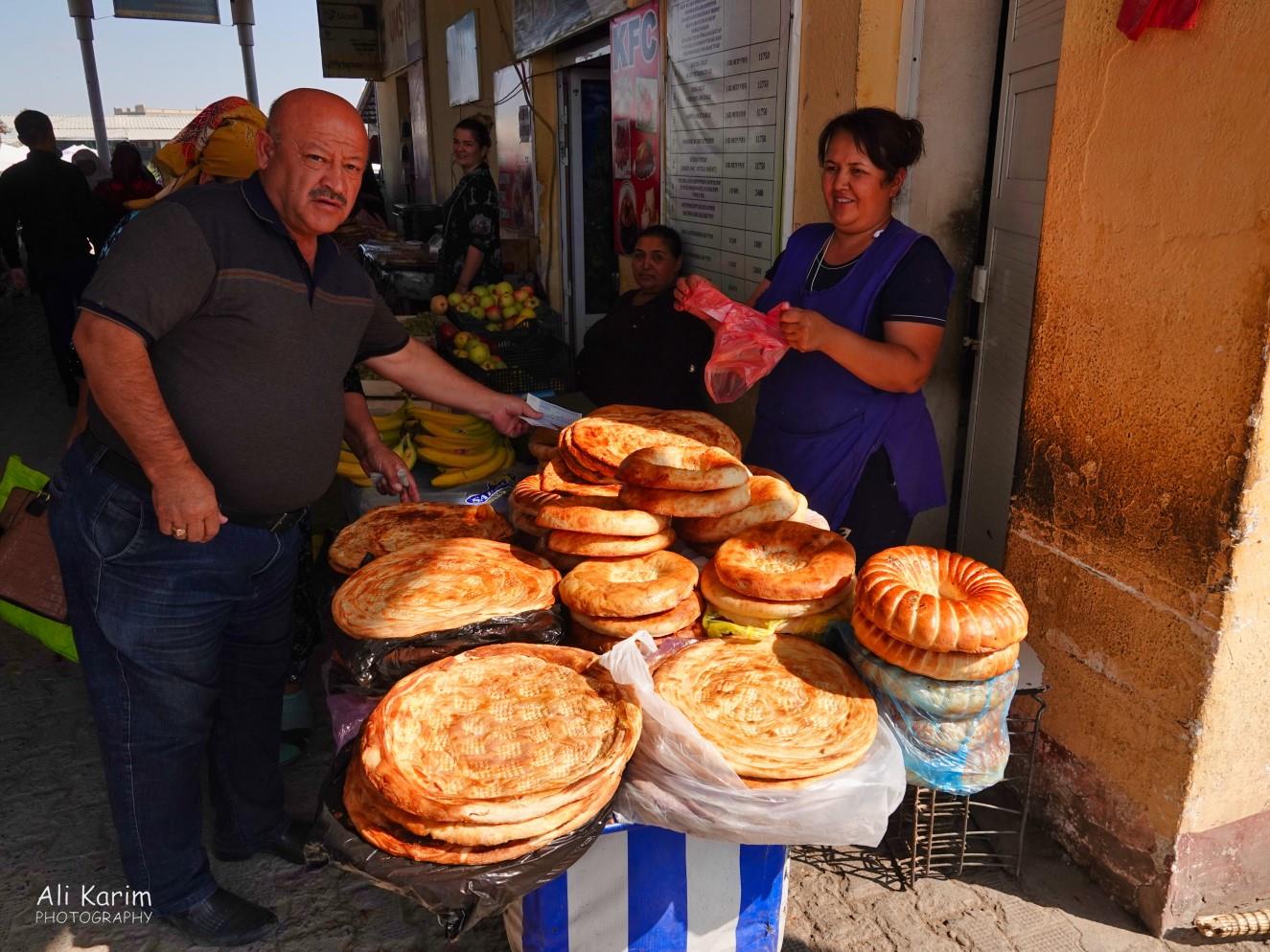 Bread was ubiquitous as were eateries Bukhara, Oct 2019, Bread was ubiquitous as were eateries