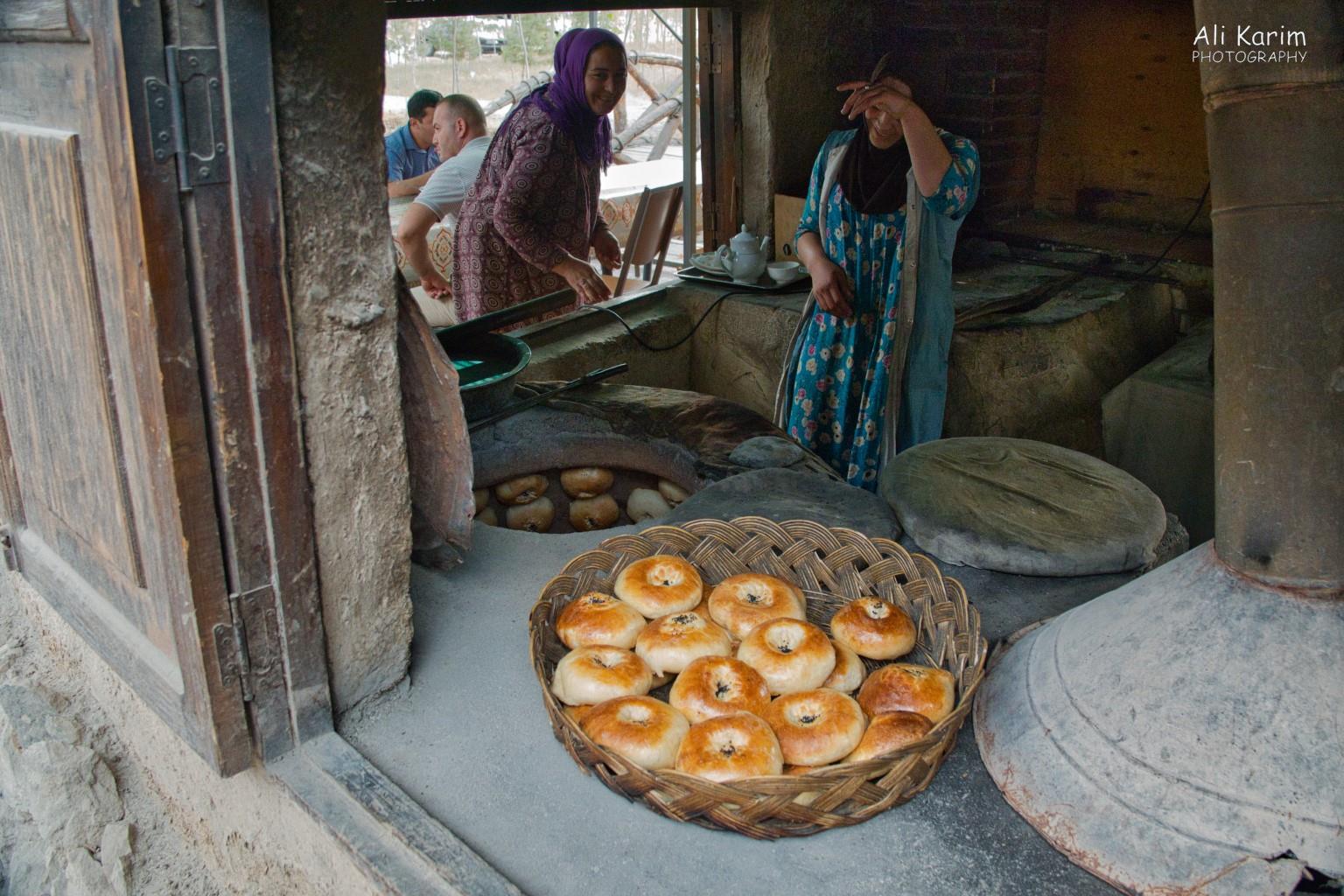 Bread rolls, baked in a tandoor, were everywhere. These ladies had a good laugh at me taking their picture Dushanbe, Tajikistan Bread rolls, baked in a tandoor, were everywhere. These ladies had a good laugh at me taking their picture