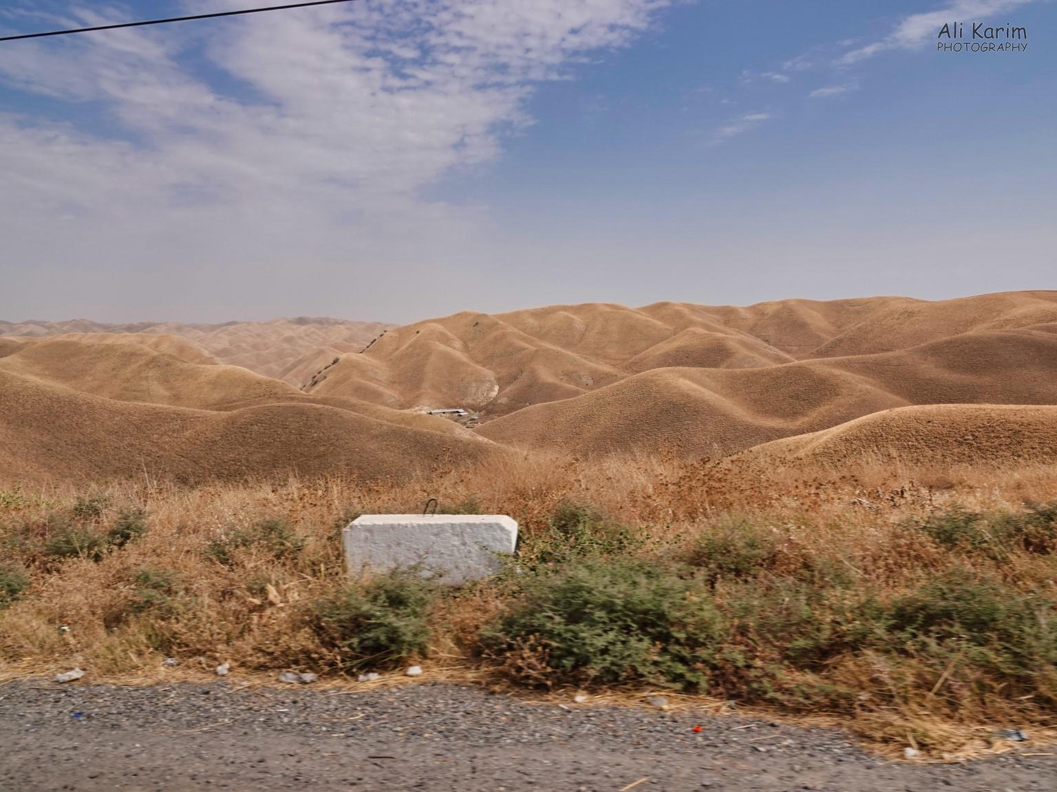 Landscape change into rolling hills Dushanbe, Tajikistan Landscape change into rolling hills