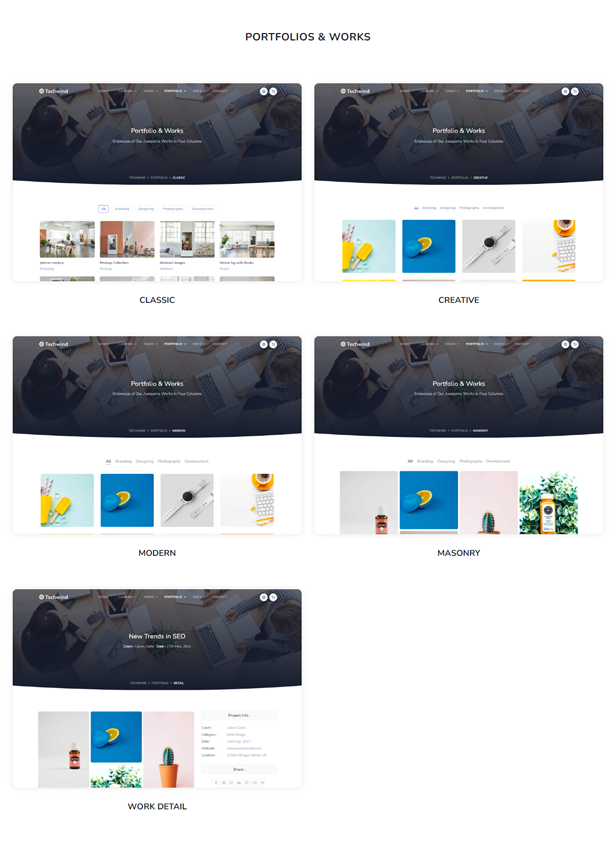 Techwind - Tailwind CSS Multipurpose Landing & Admin Dashboard Template - 13