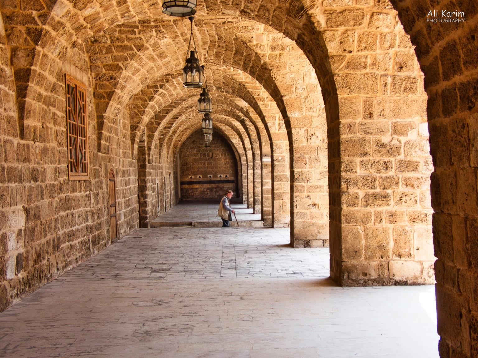 Courtyard inside the Grand Mosque, the quiet before prayer time Tripoli Lebanon Courtyard inside the Grand Mosque, the quiet before prayer time