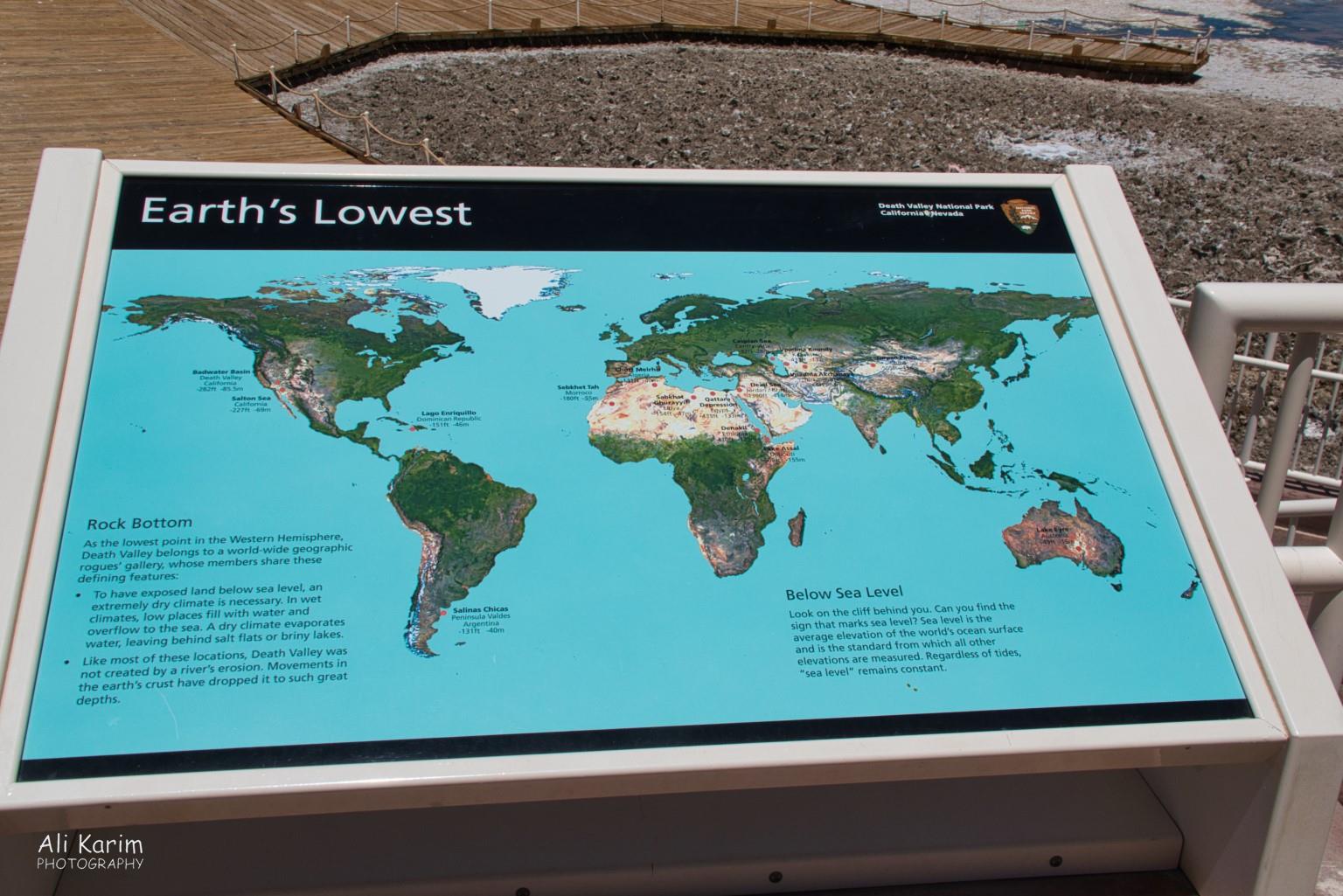 Lowest points on the earth below sea level Death Valley National Park, June 2020, Lowest points on the earth below sea level