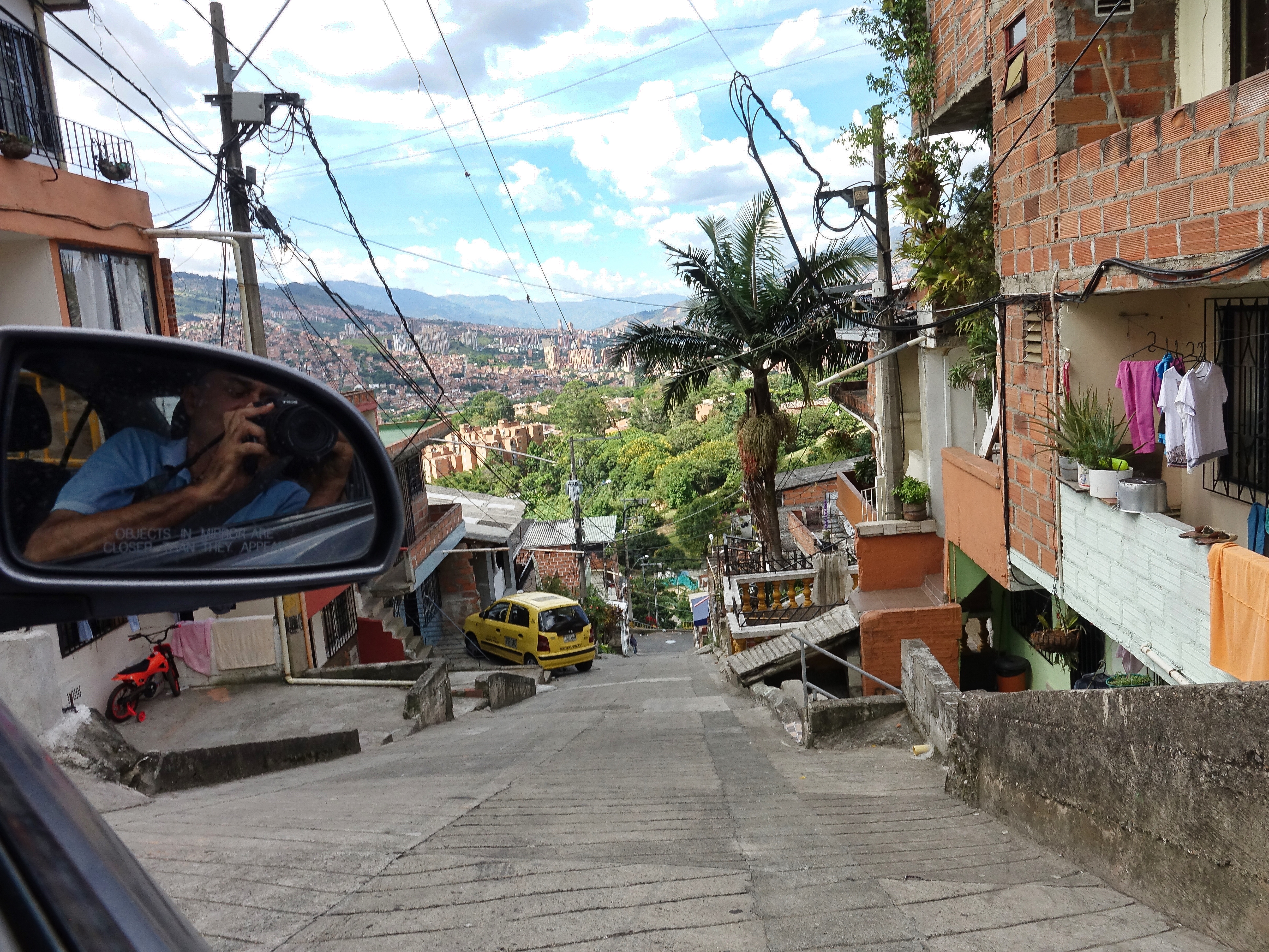 Selfie? These narrow alleyways were very steep; at least 45 degrees incline. Scary Selfie? These narrow alleyways were very steep