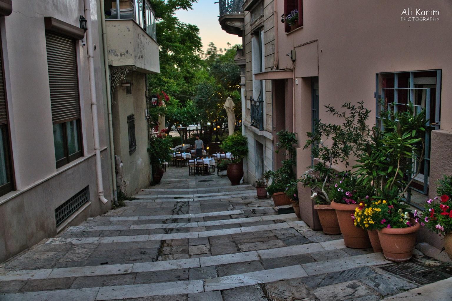 More Athens, Greece, May 2021, Interesting restaurants hidden down alleyways