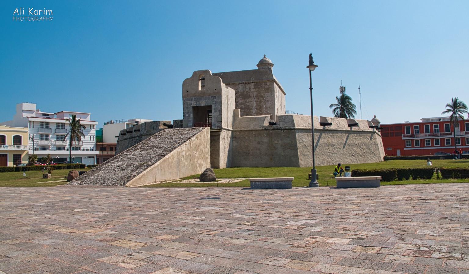 Spanish fort in the old town area Veracruz, Mexico, December 2020, Spanish fort in the old town area