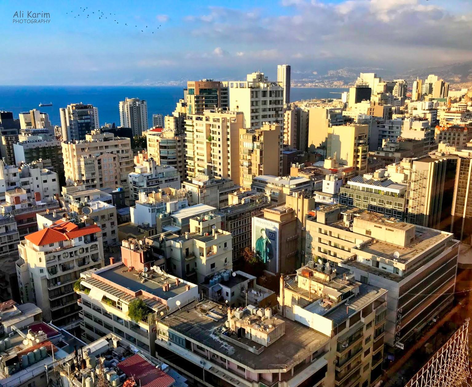 View from our hotel of Hamra, Beirut, and the Mediterranean Sea View from our hotel of Hamra, Beirut, and the Mediterranean Sea