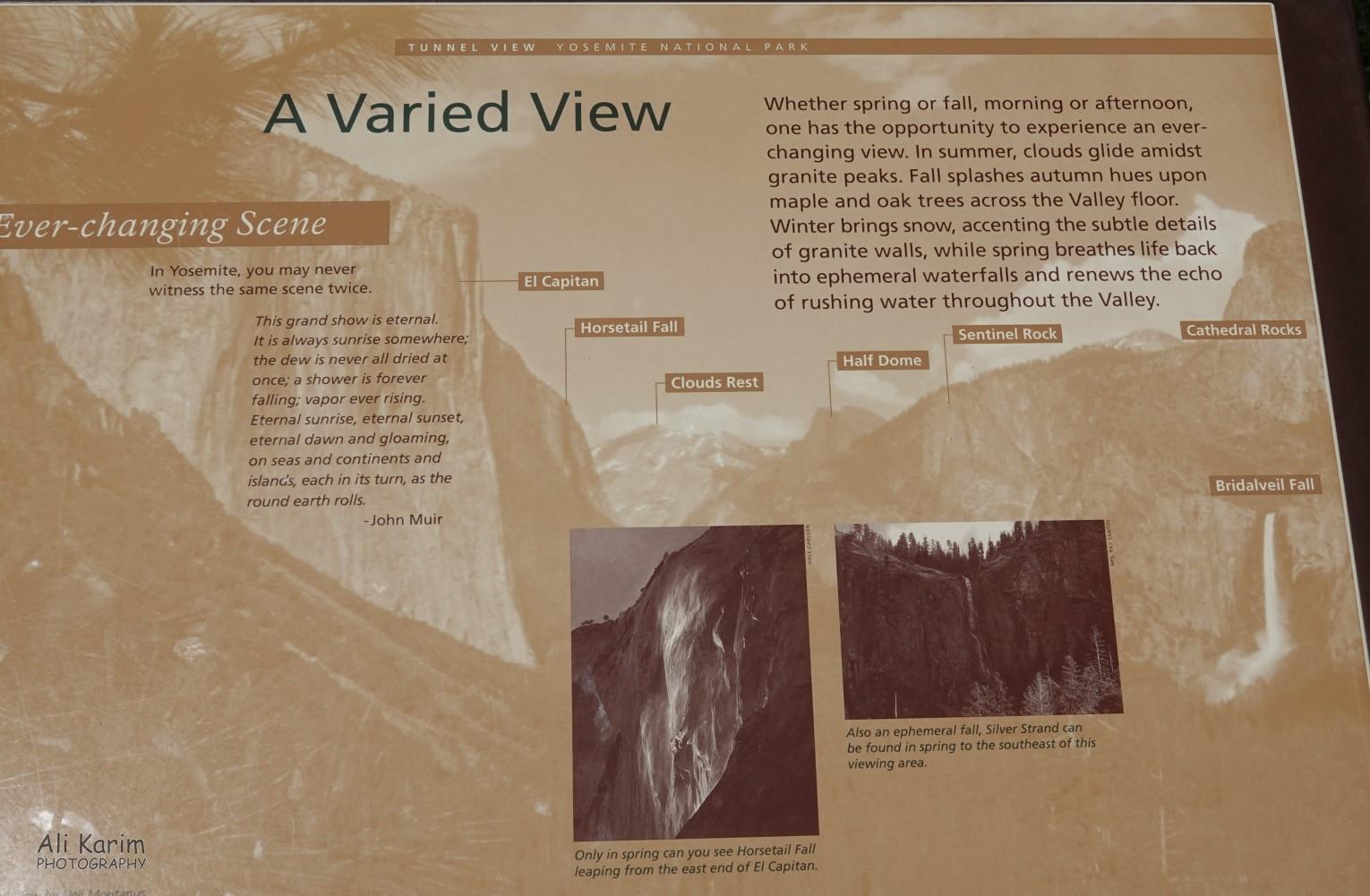 Major places pointed out for image before Yosemite & Death Valley, June 2020, Major places pointed out for image before