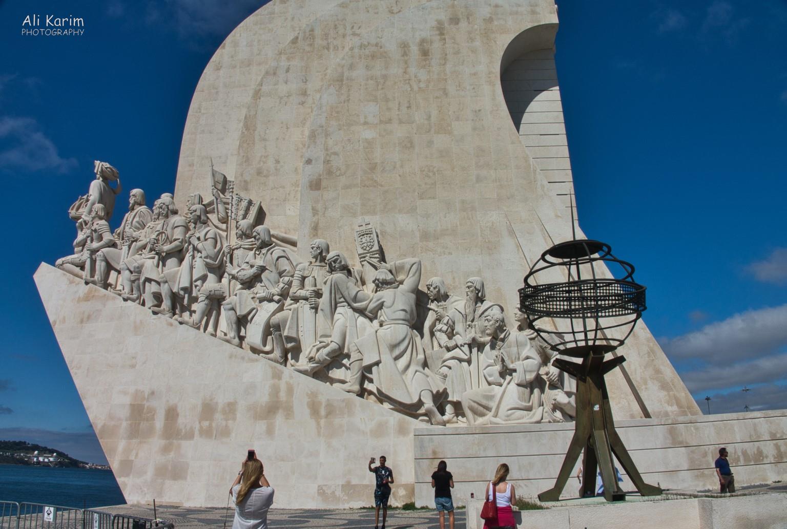 The Padrão dos Descobrimentos monument in Belem, which documents & honors the various seagoing explorers of Portugal. Lisbon Portugal: The Padrão dos Descobrimentos monument in Belem, which documents & honors the various Portuguese seagoing explorers & their financiers