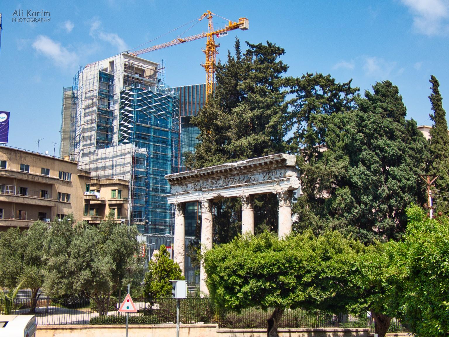 Ancient Roman structure (foreground) vs brand new building outside the National Museum Ancient Roman structure (foreground) vs brand new building outside the National Museum