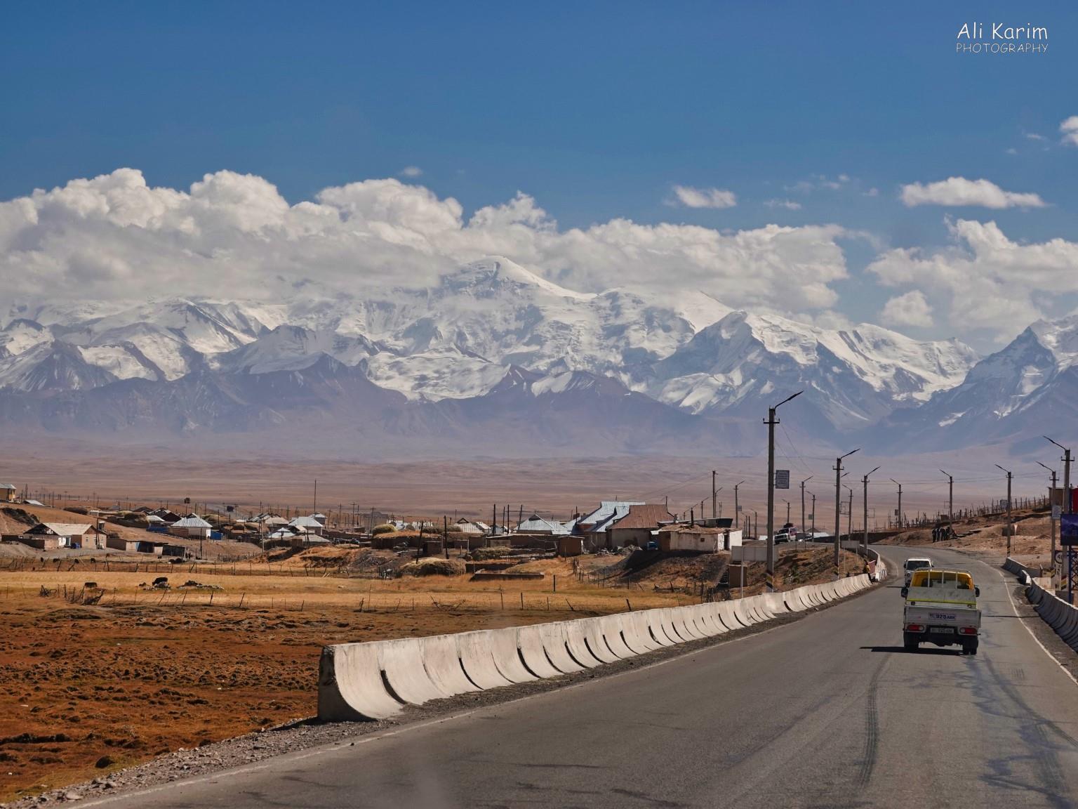 Sary Tosh town, with the mighty snow-capped Alay Mountains in the background Silk Road 16: More Osh, Kyrgyzstan Sary Tosh town, with the mighty snow-capped Alay Mountains in the background
