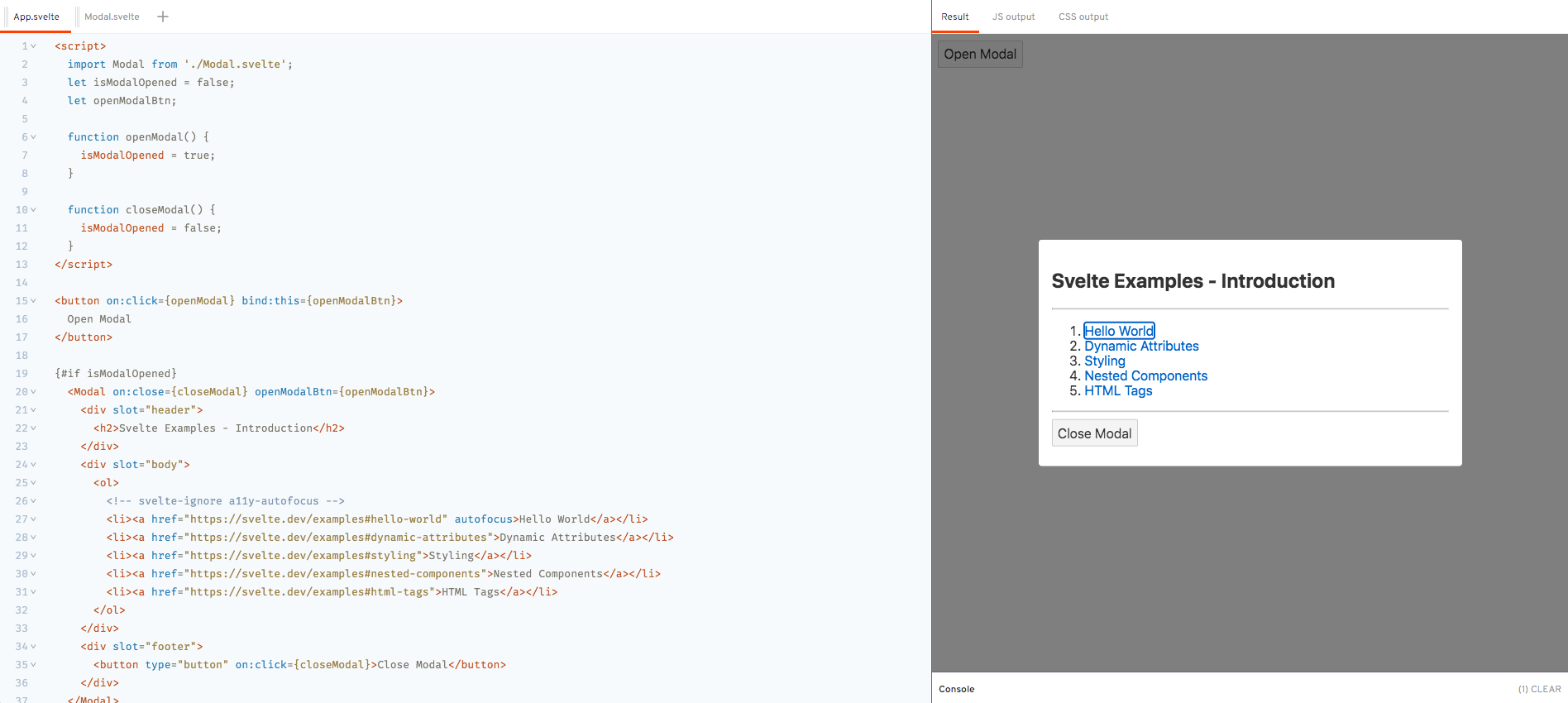 Demo - `onDestroy` Lifecycle Method - Modal