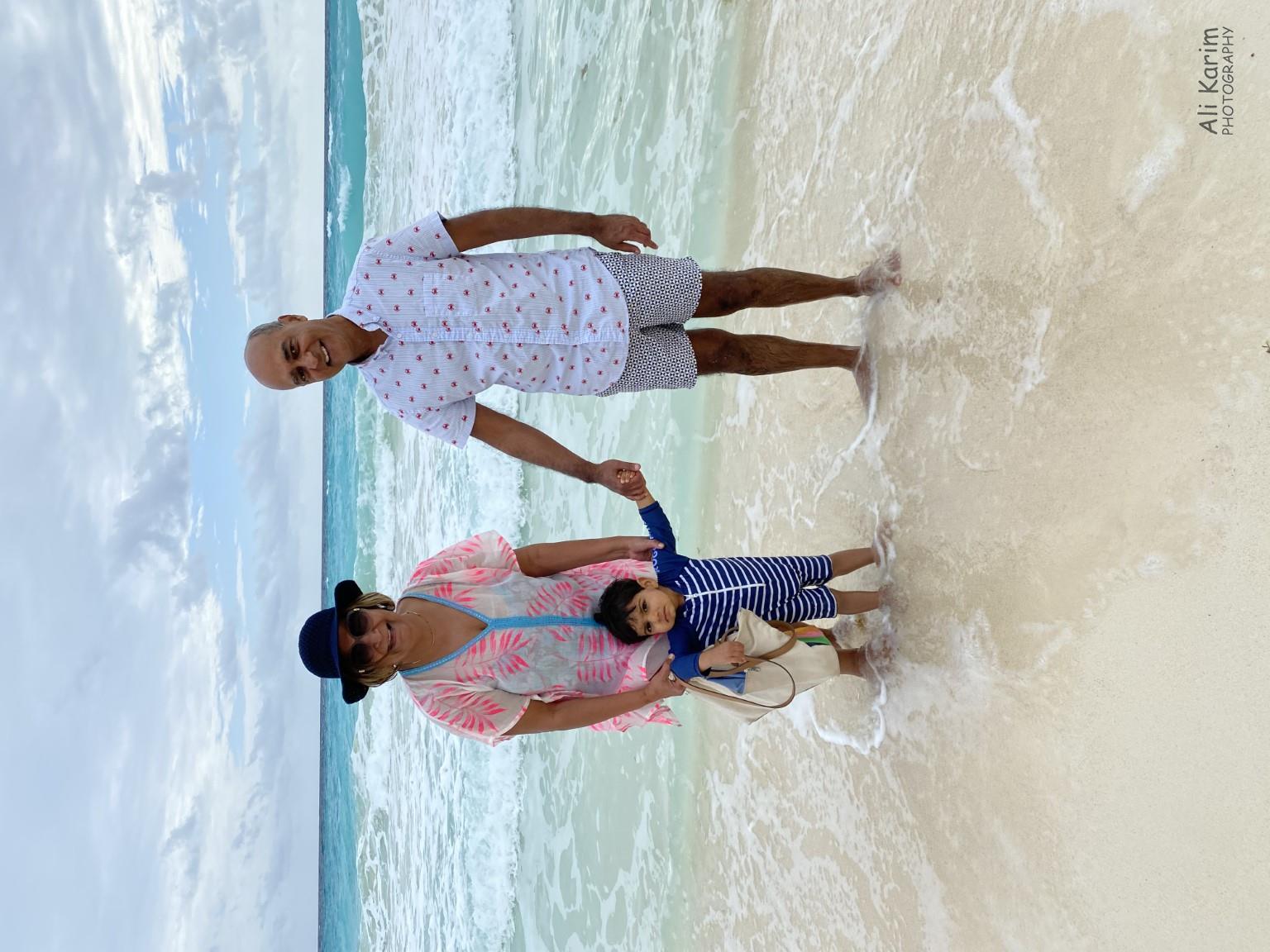 Beach time with grandson Idris Valladolid, Yucatan, Mexico Feb 2021, Beach time with grandson Idris