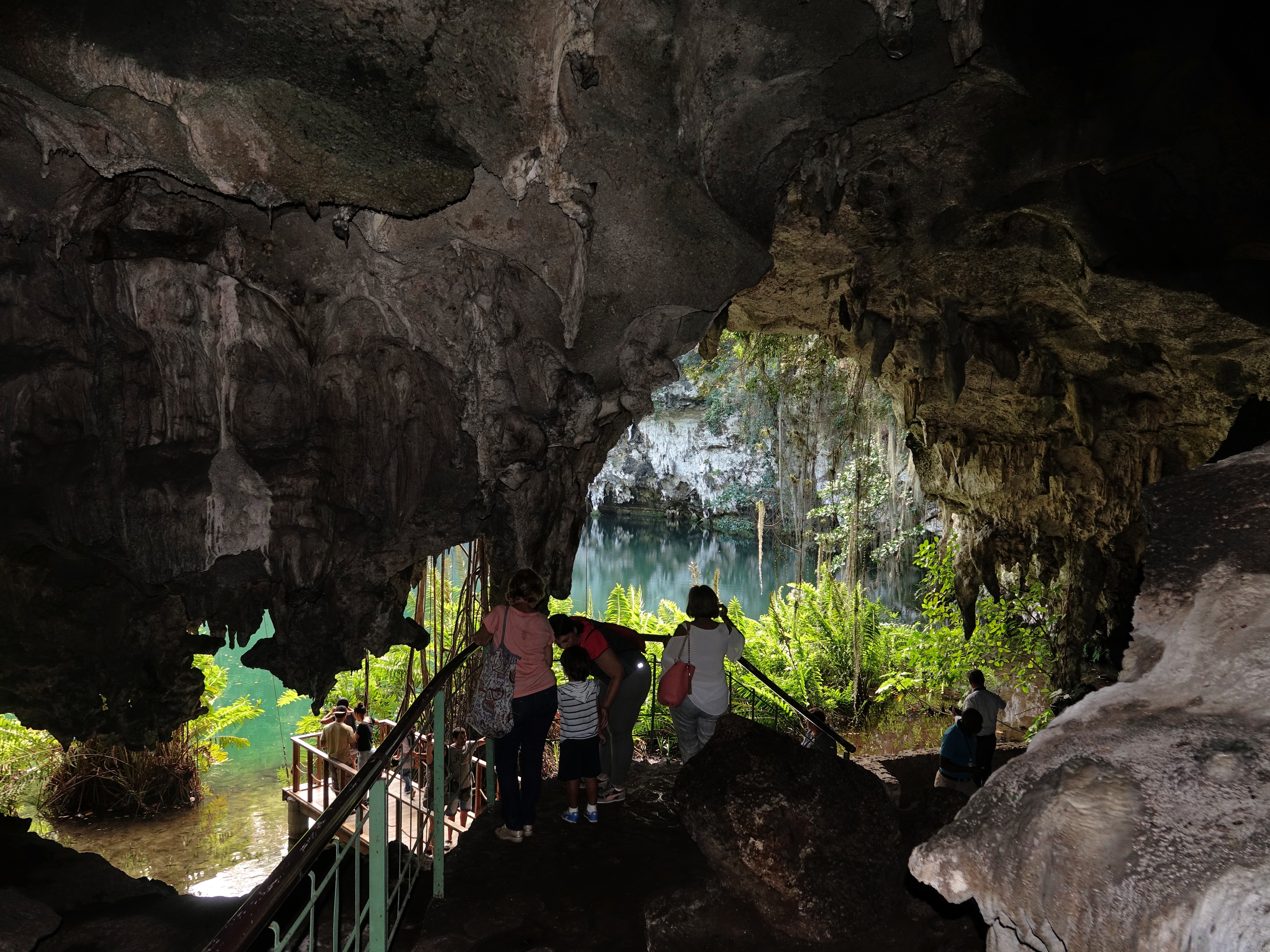 The 4th lake emerging from the cave The 4th lake emerging from the cave